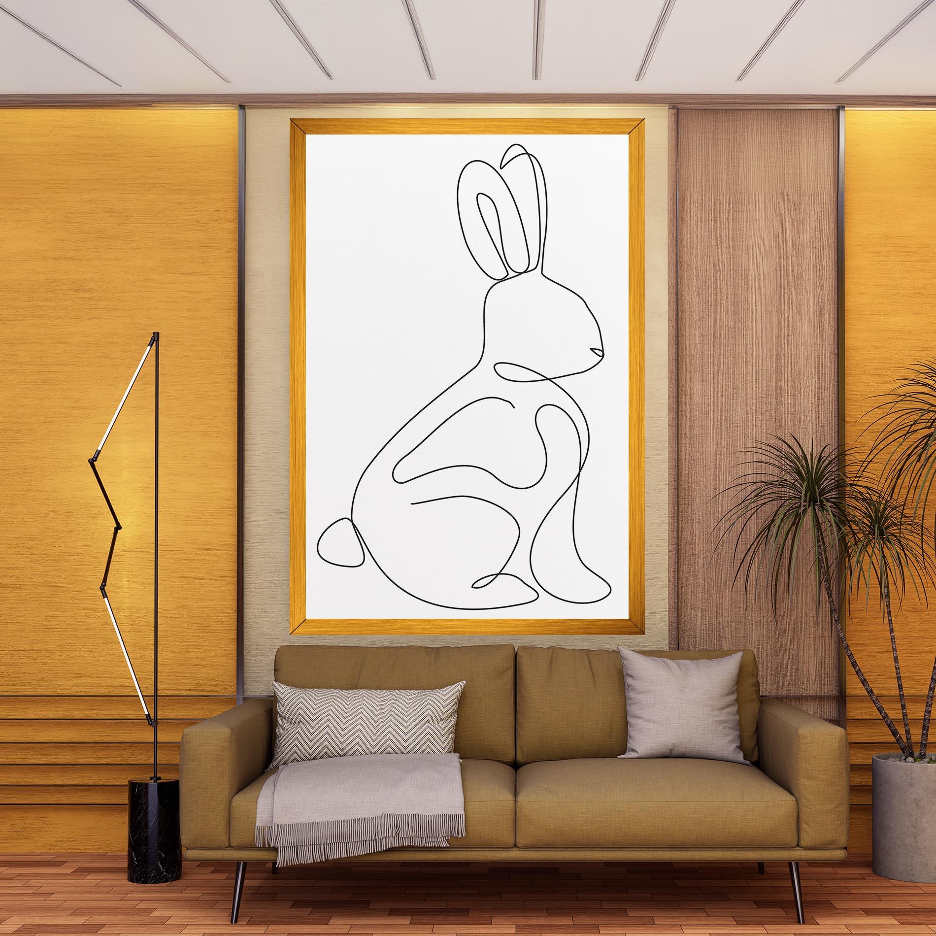 Vászonkép Cute Rabbit mockup 9