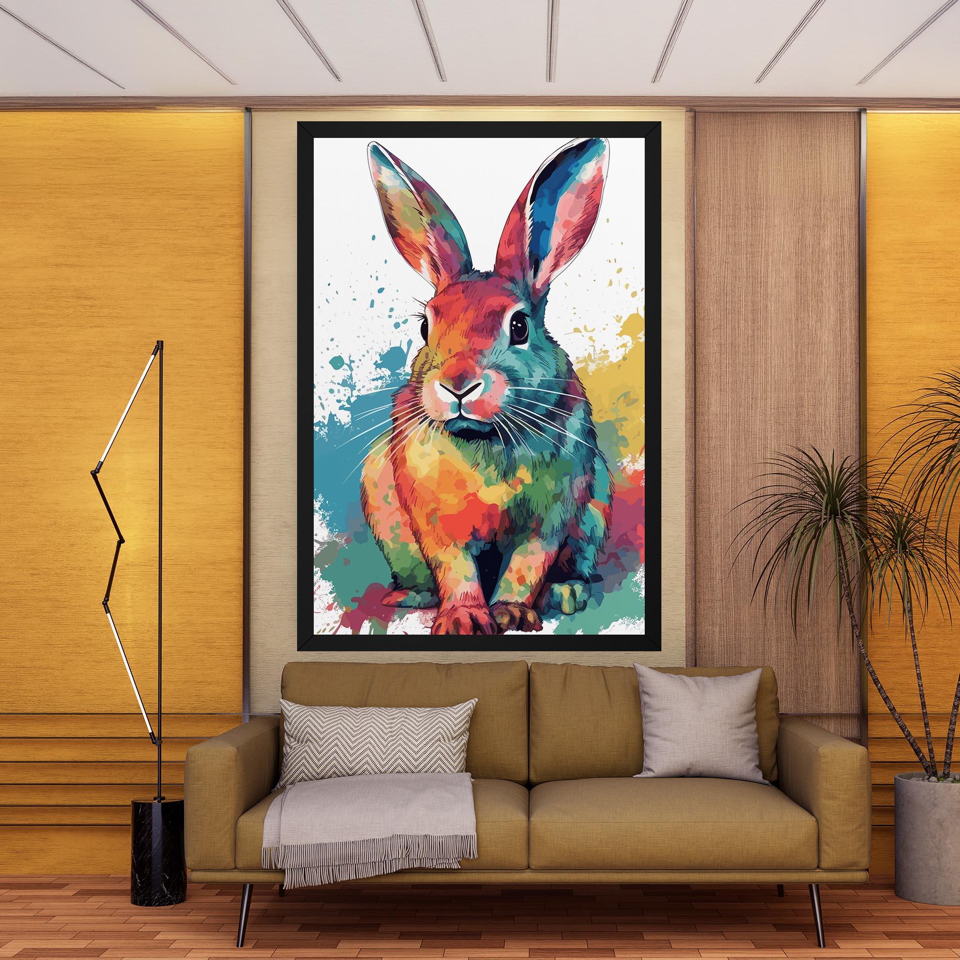 Vászonkép Brush Rabbit mockup 9
