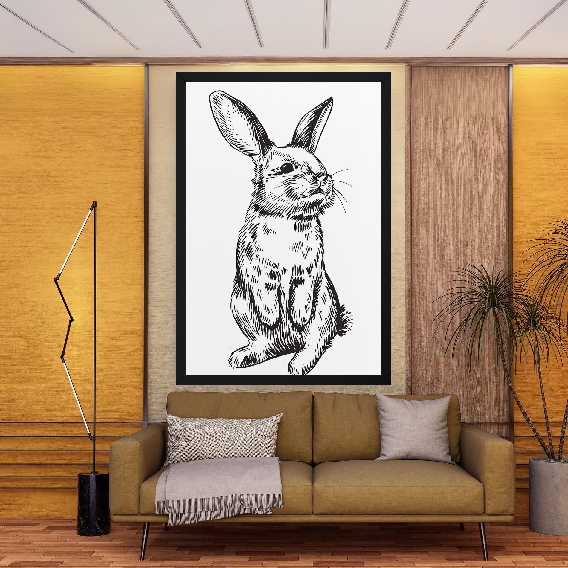 Vászonkép Cute Bunny mockup 9