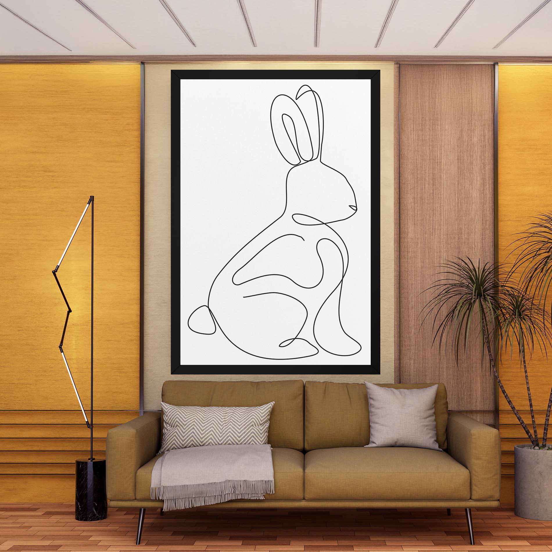 Vászonkép Cute Rabbit mockup 9