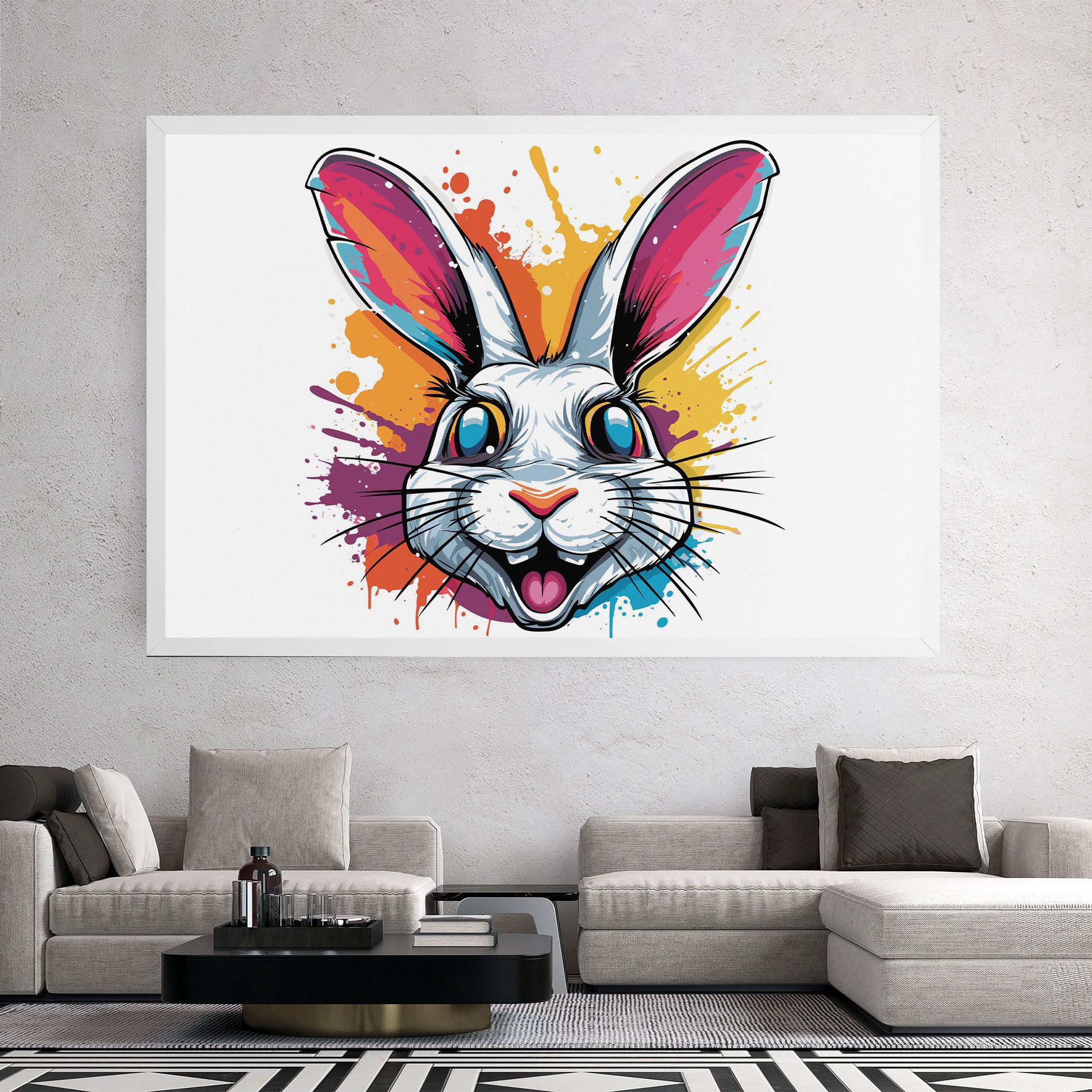 Crazy Bunny mockup 2
