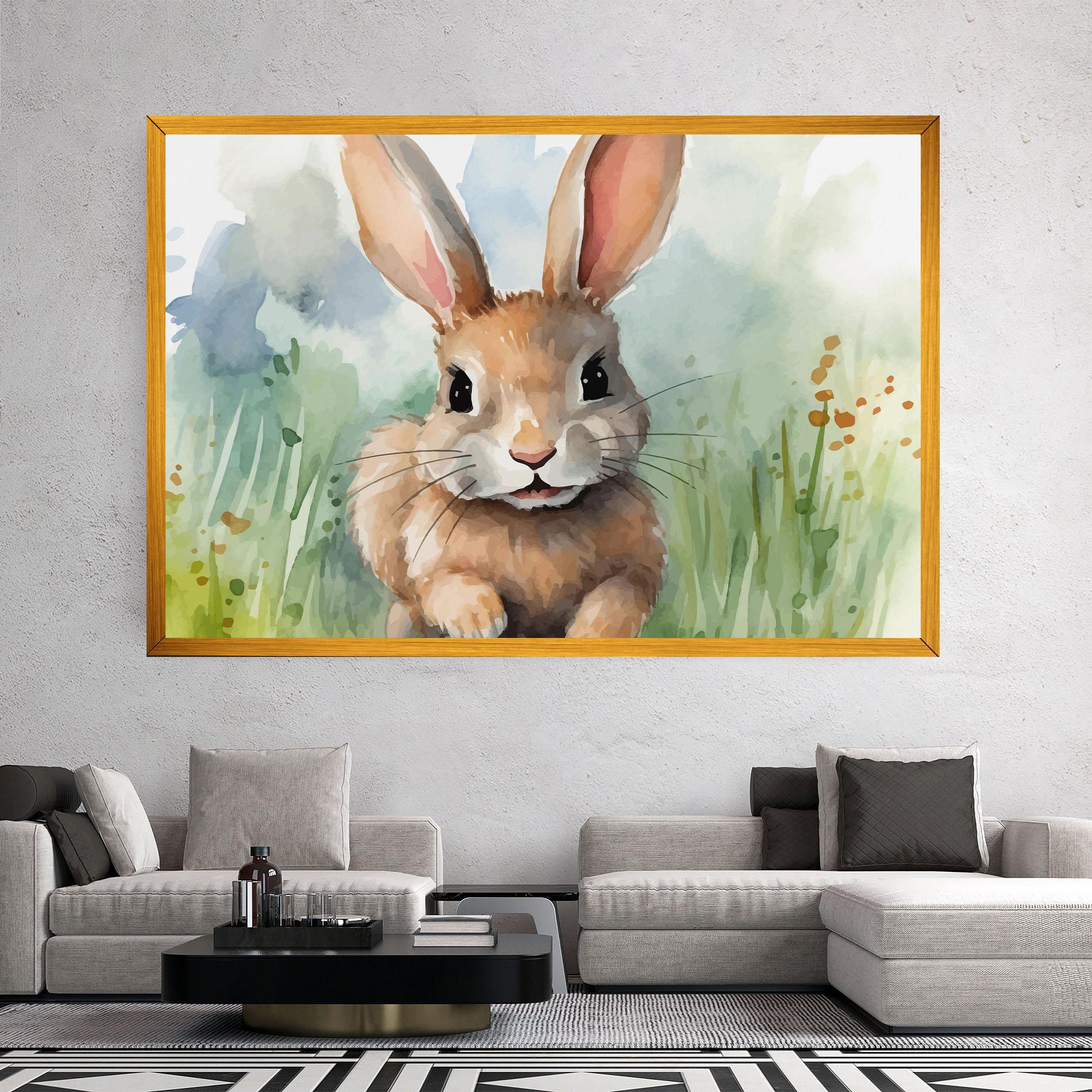 Vászonkép Brown Cream Bunny mockup 2