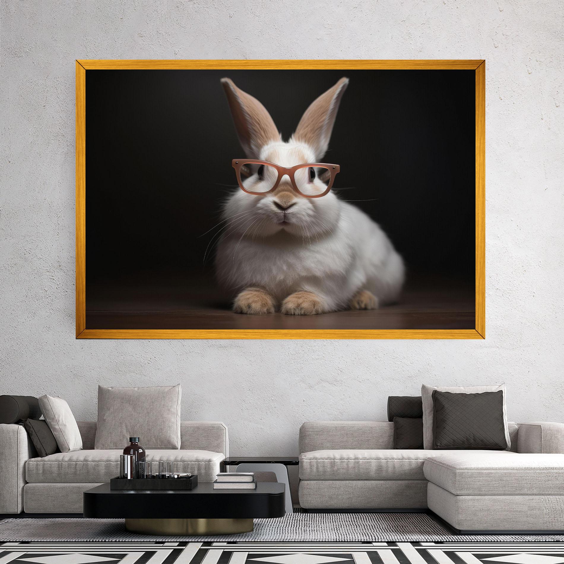 Vászonkép Eyeglasses Bunny mockup 2