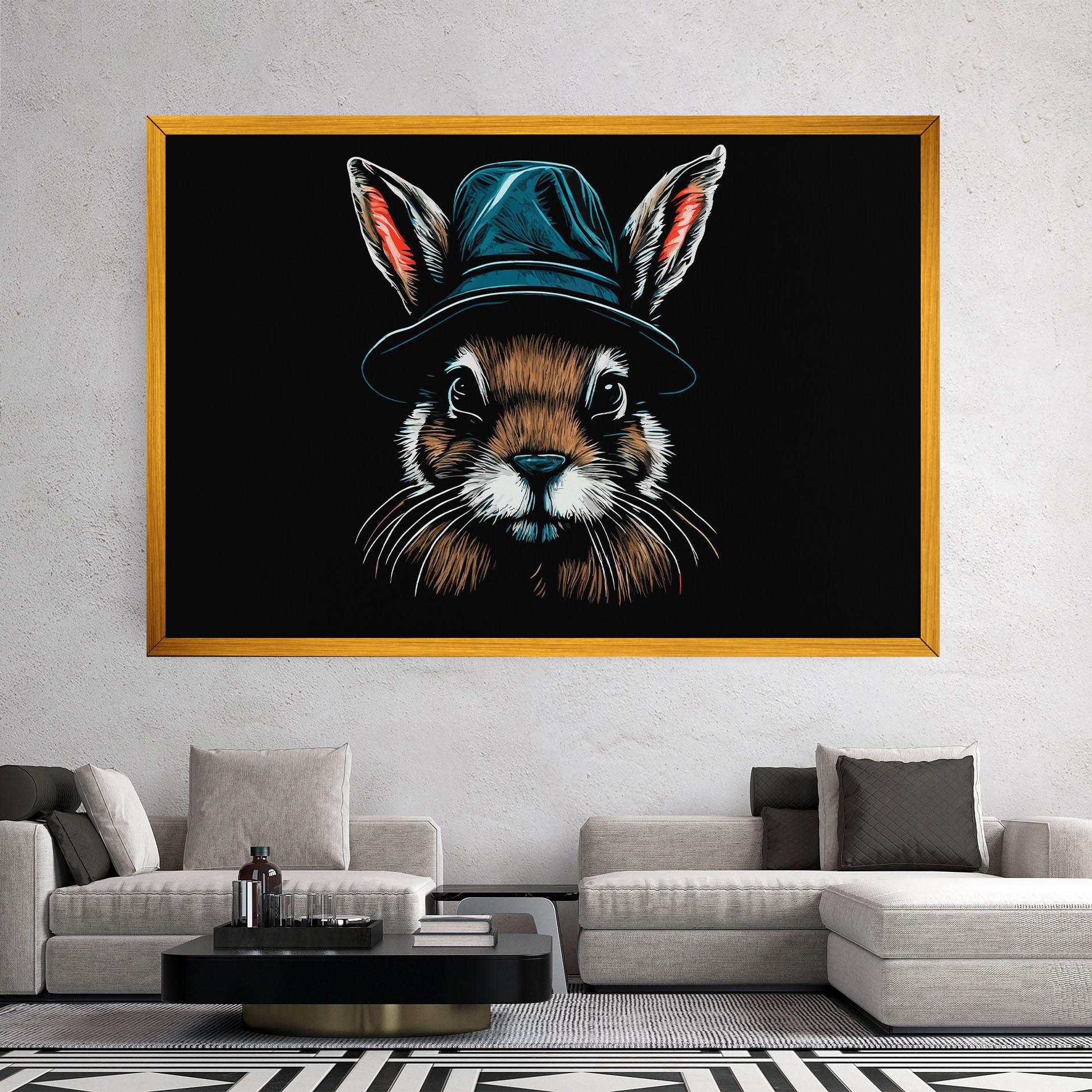 Vászonkép Hat Bunny mockup 2