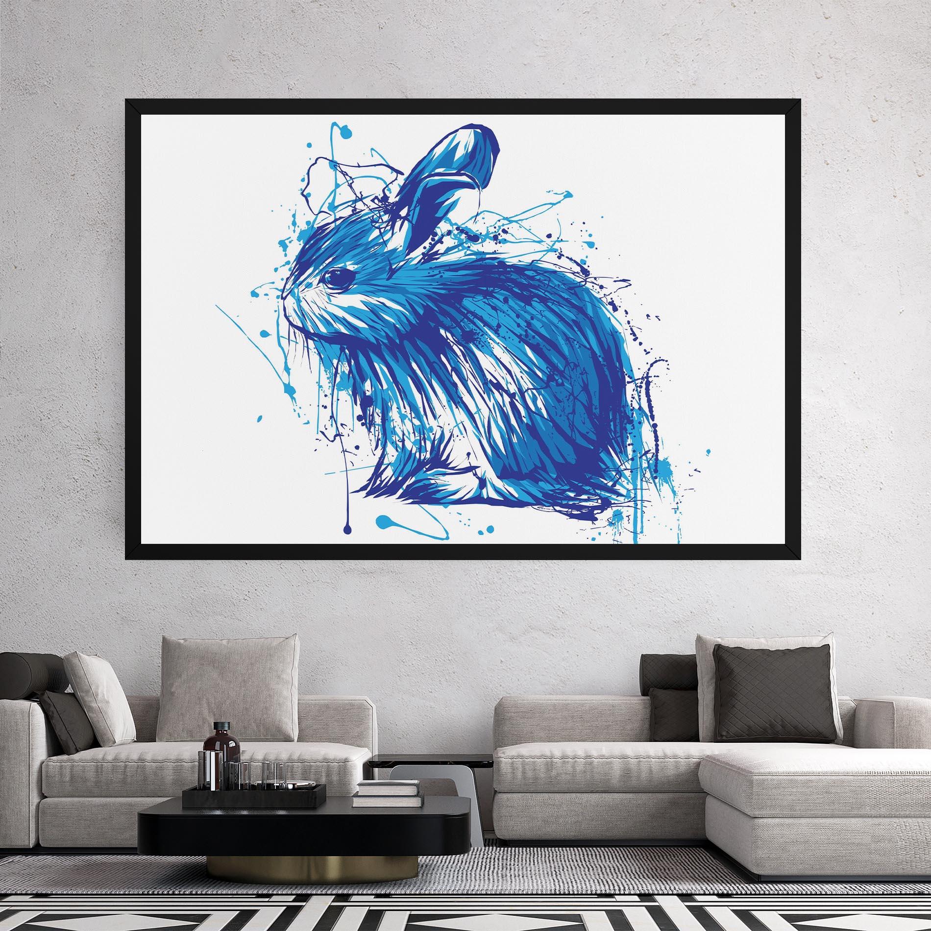 Vászonkép Blue Bunny mockup 2