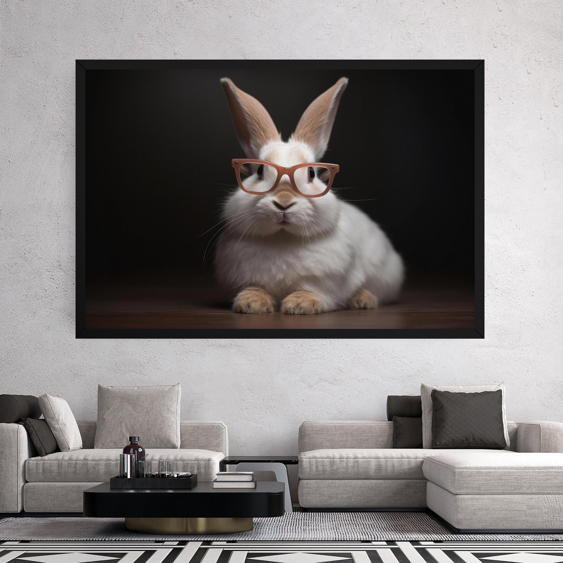 Vászonkép Eyeglasses Bunny mockup 2
