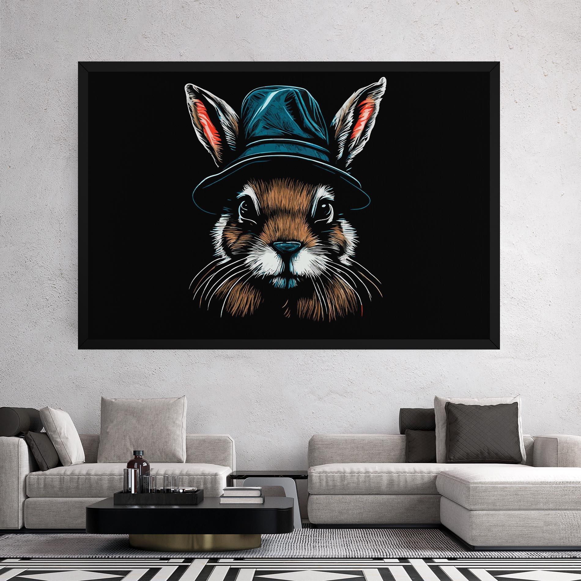 Vászonkép Hat Bunny mockup 2