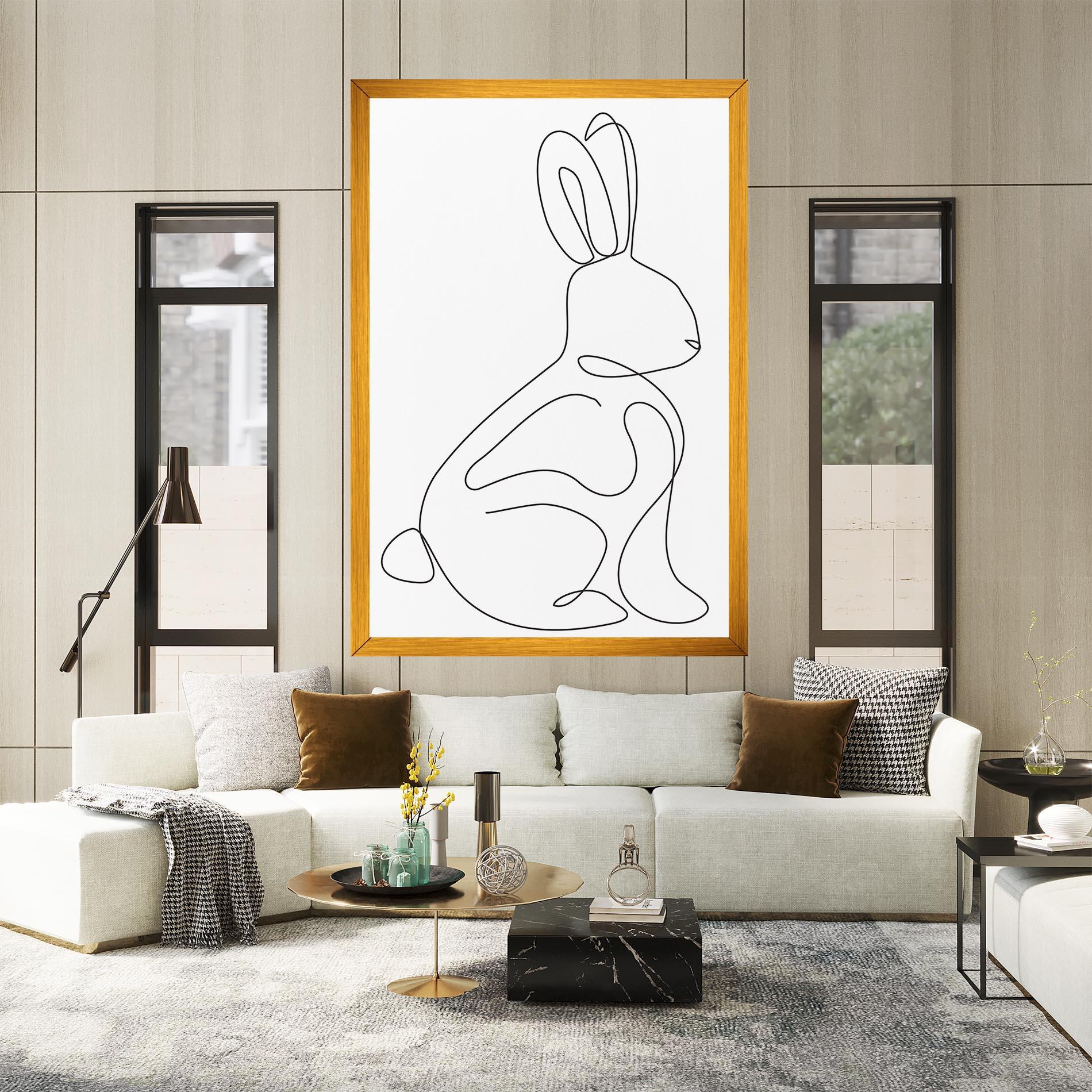 Vászonkép Cute Rabbit mockup 2