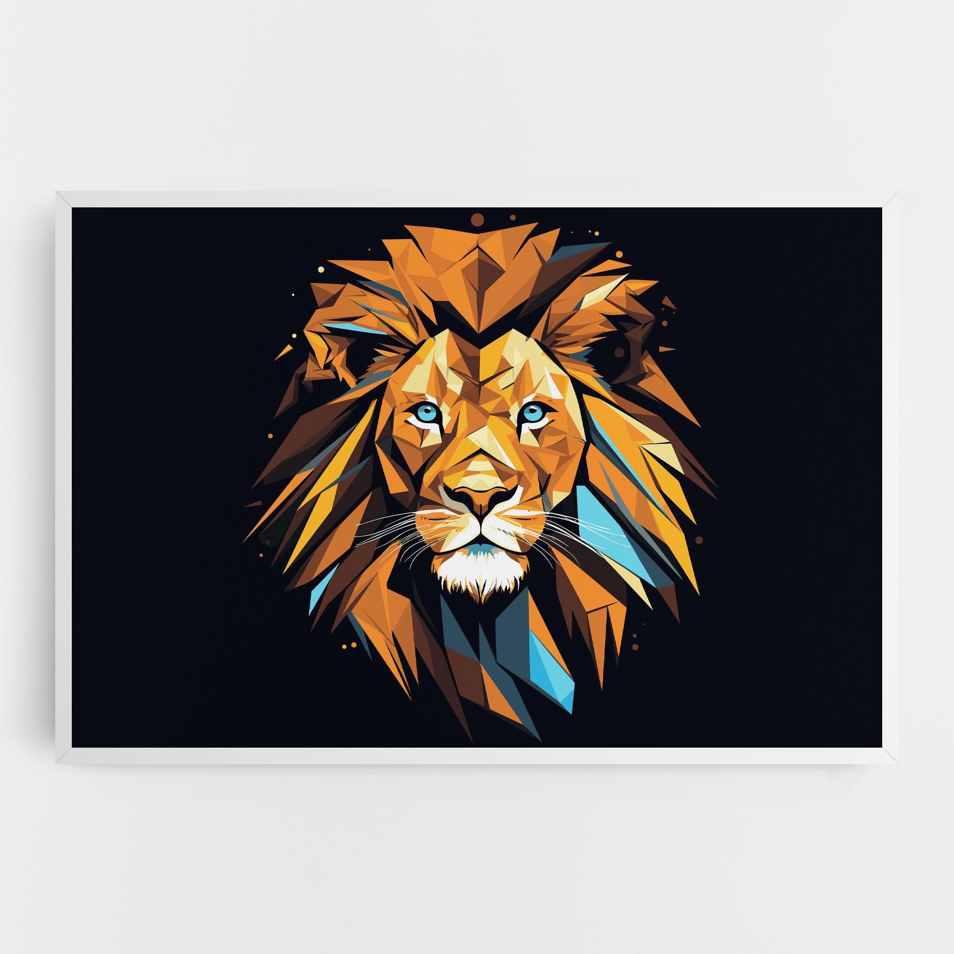 Vászonkép Pop Art Lion mockup 0