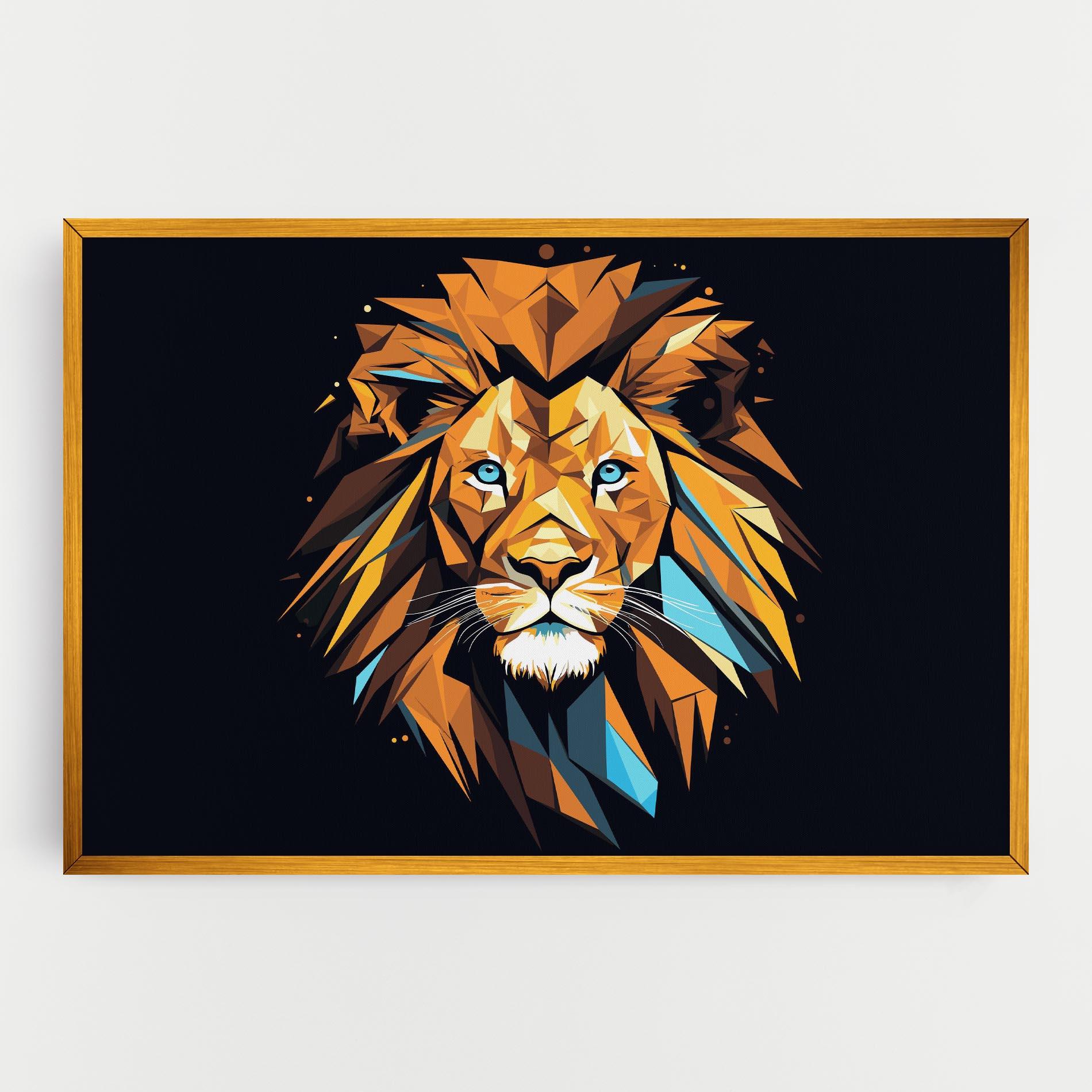 Vászonkép Pop Art Lion mockup 0
