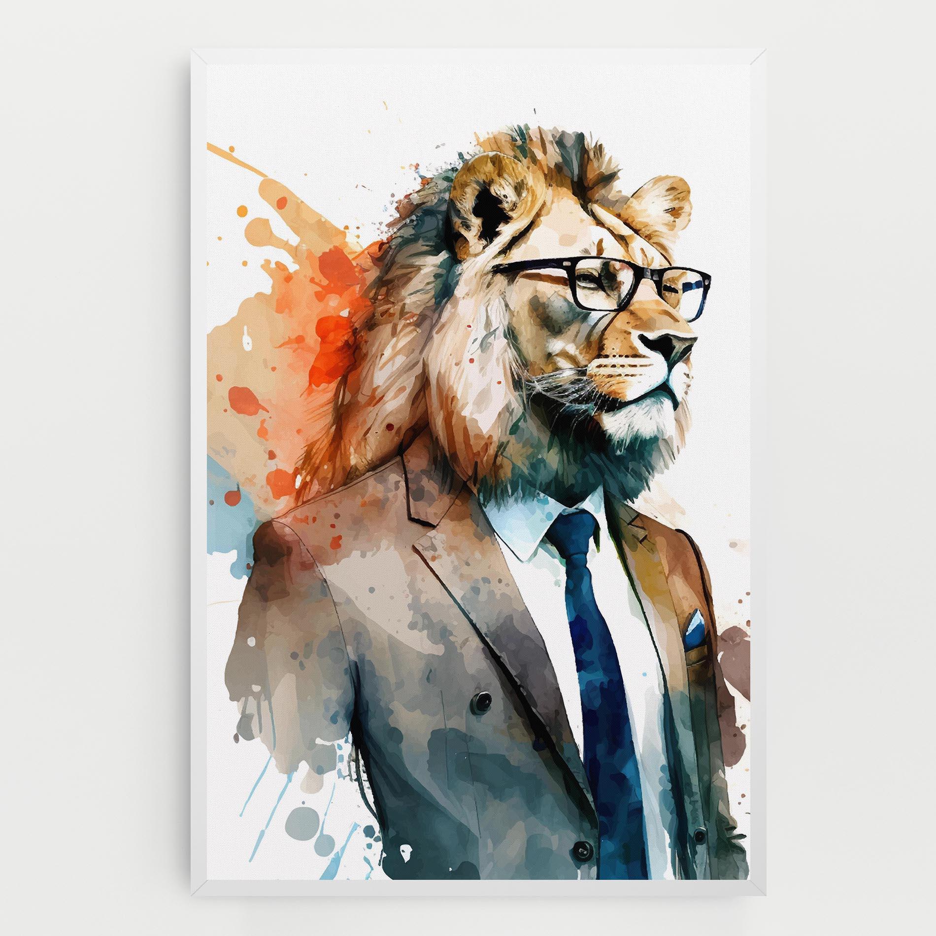 Vászonkép Brown Suit Lion mockup 0