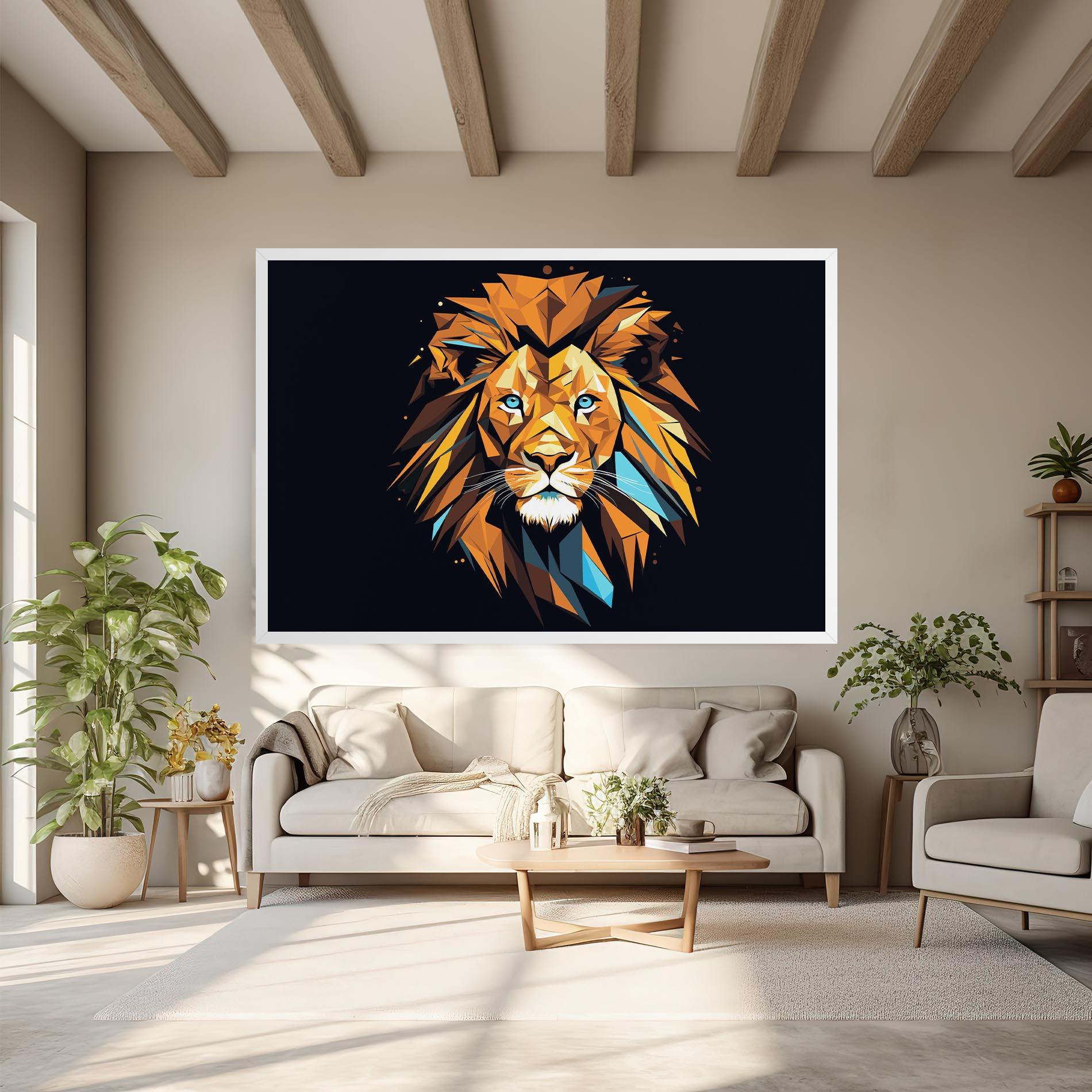 Vászonkép Pop Art Lion mockup 6