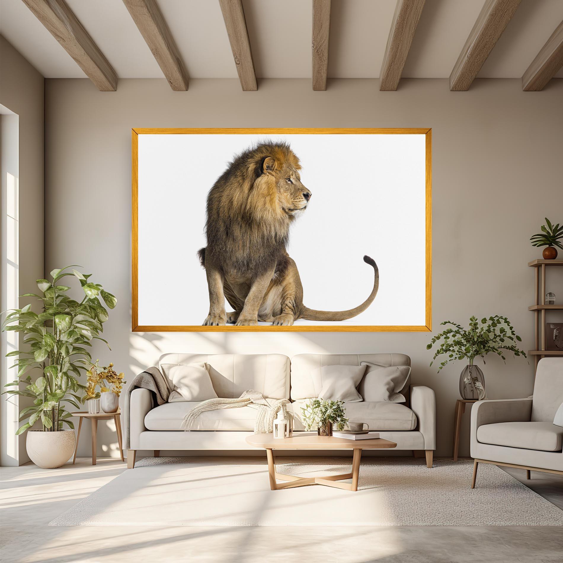 Vászonkép Big Lion mockup 6