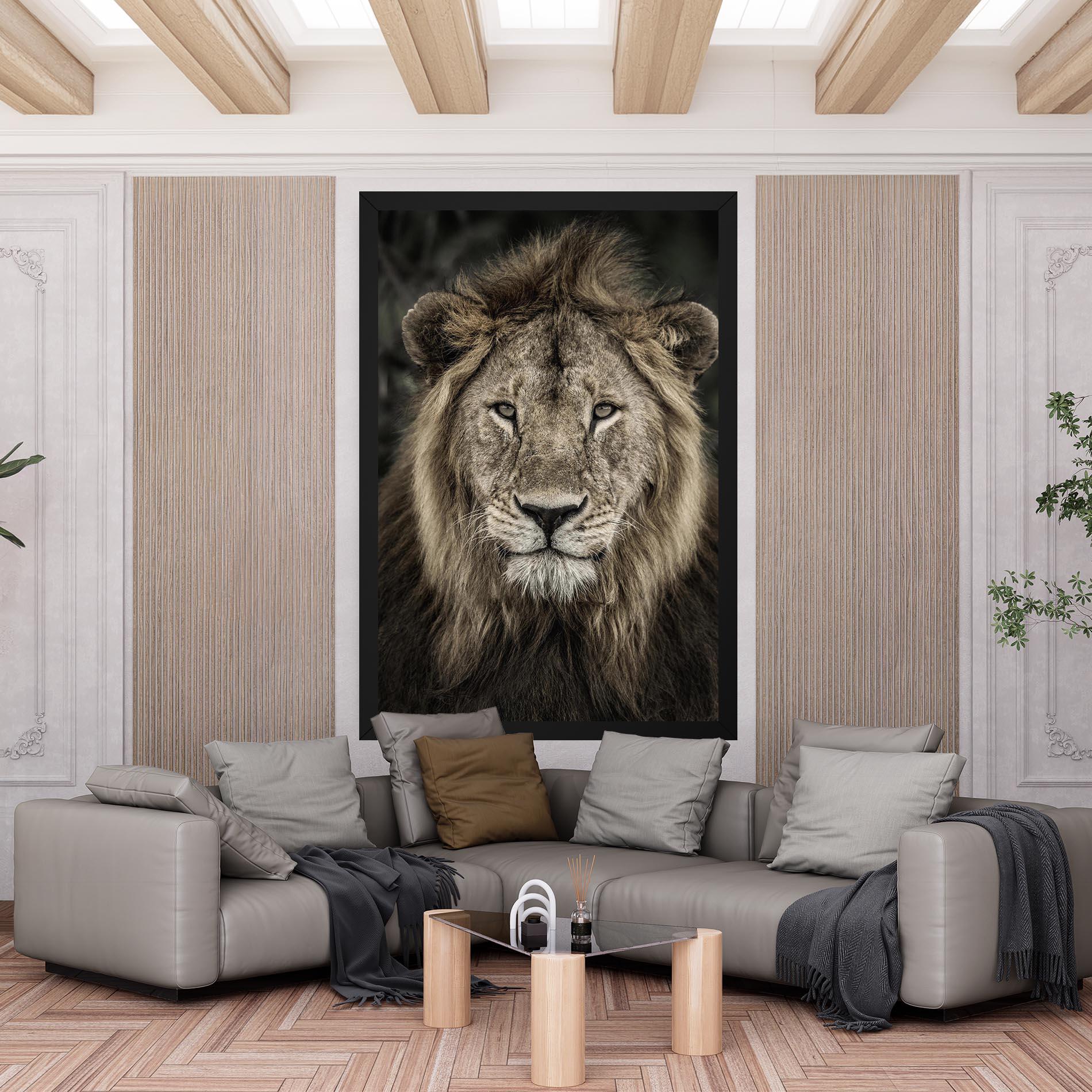Vászonkép Lion Close Up mockup 6