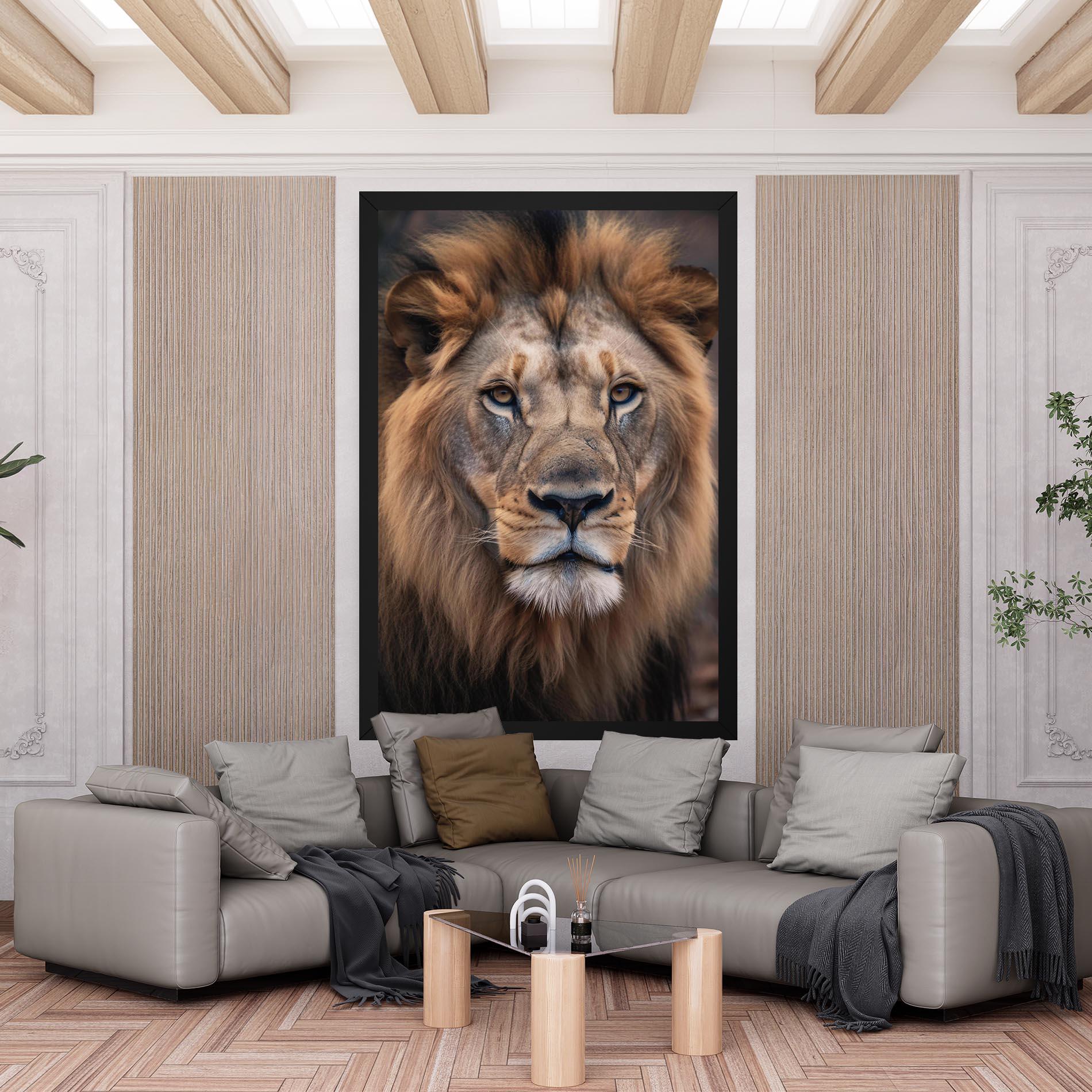 Vászonkép Wild Lion View mockup 6
