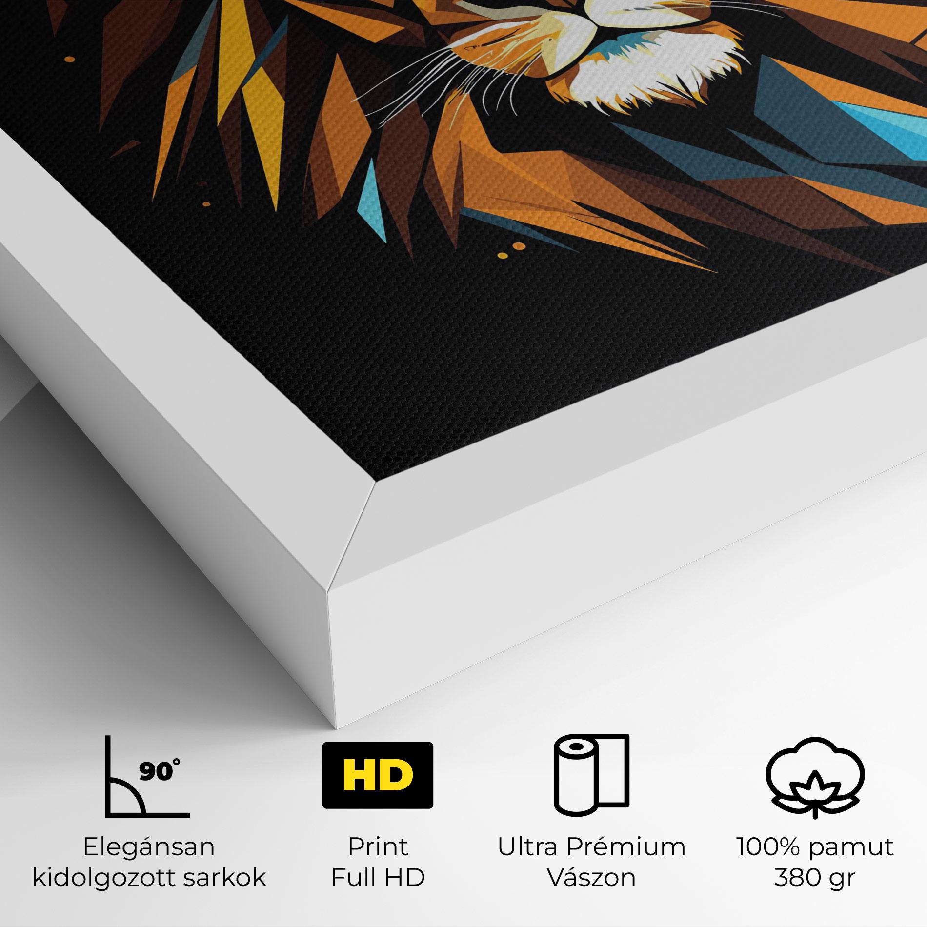 Vászonkép Pop Art Lion mockup 4