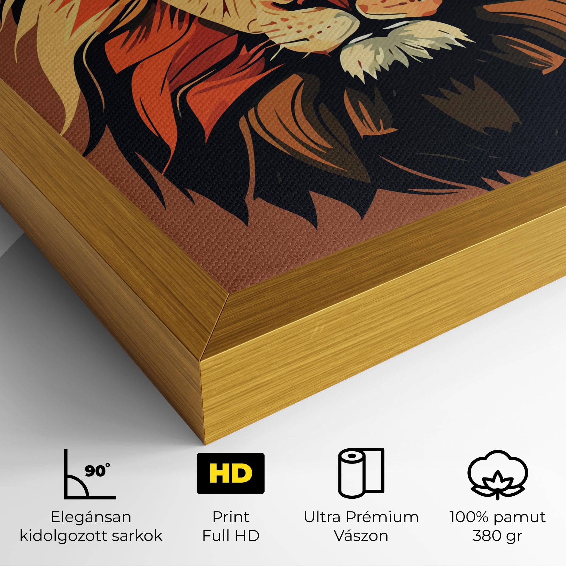 Vászonkép African Lion mockup 4