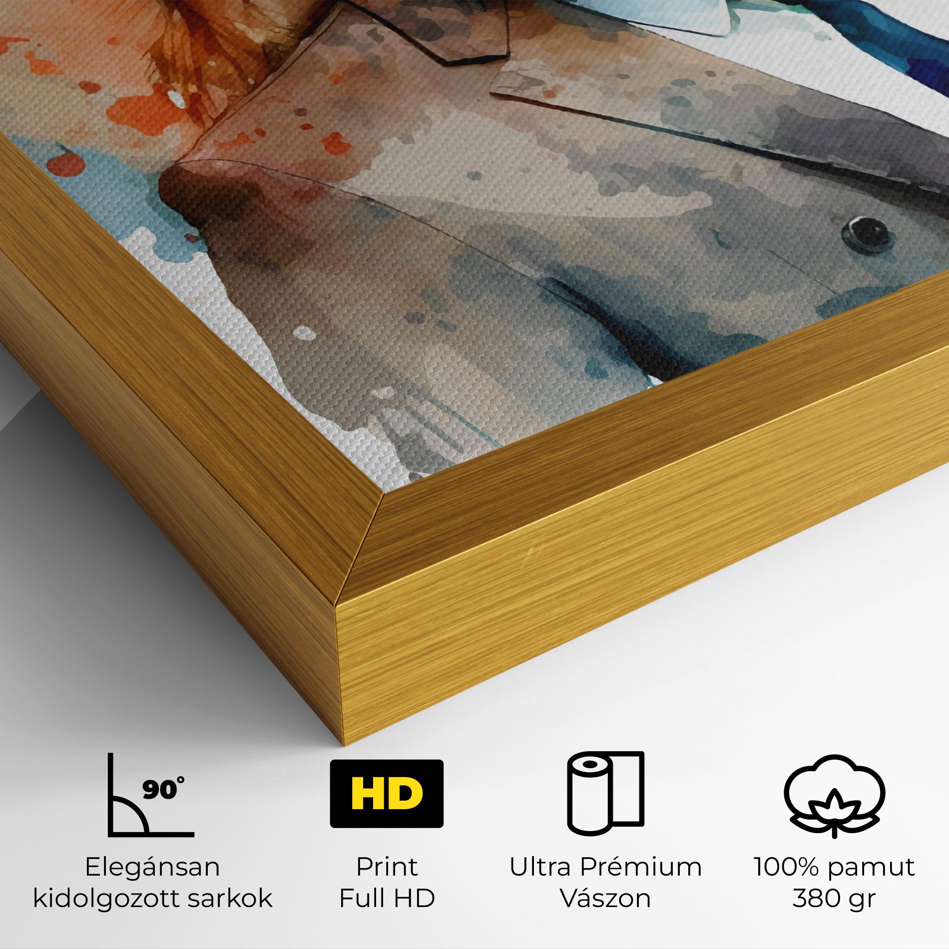 Vászonkép Brown Suit Lion mockup 4