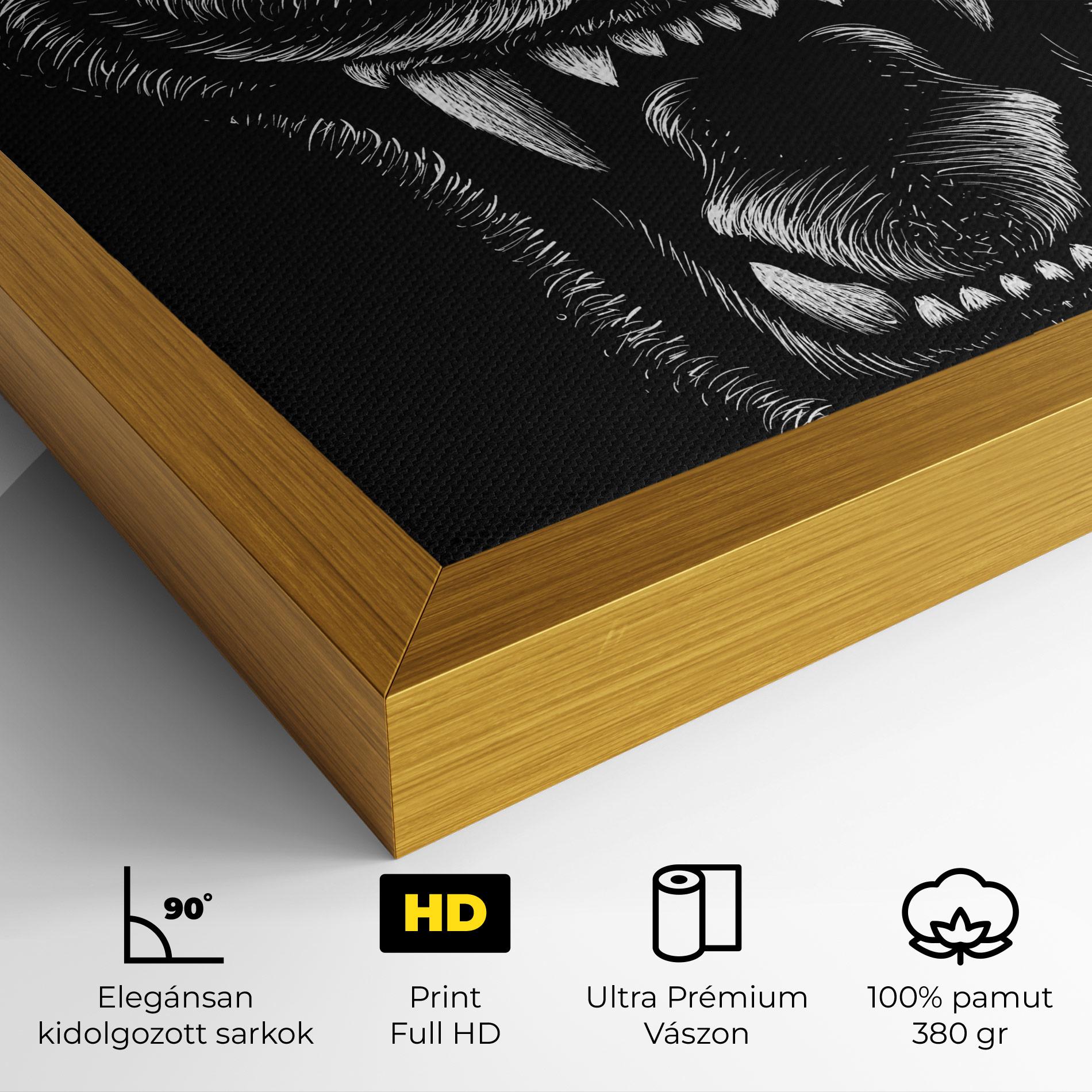 Vászonkép Lion Bite mockup 4