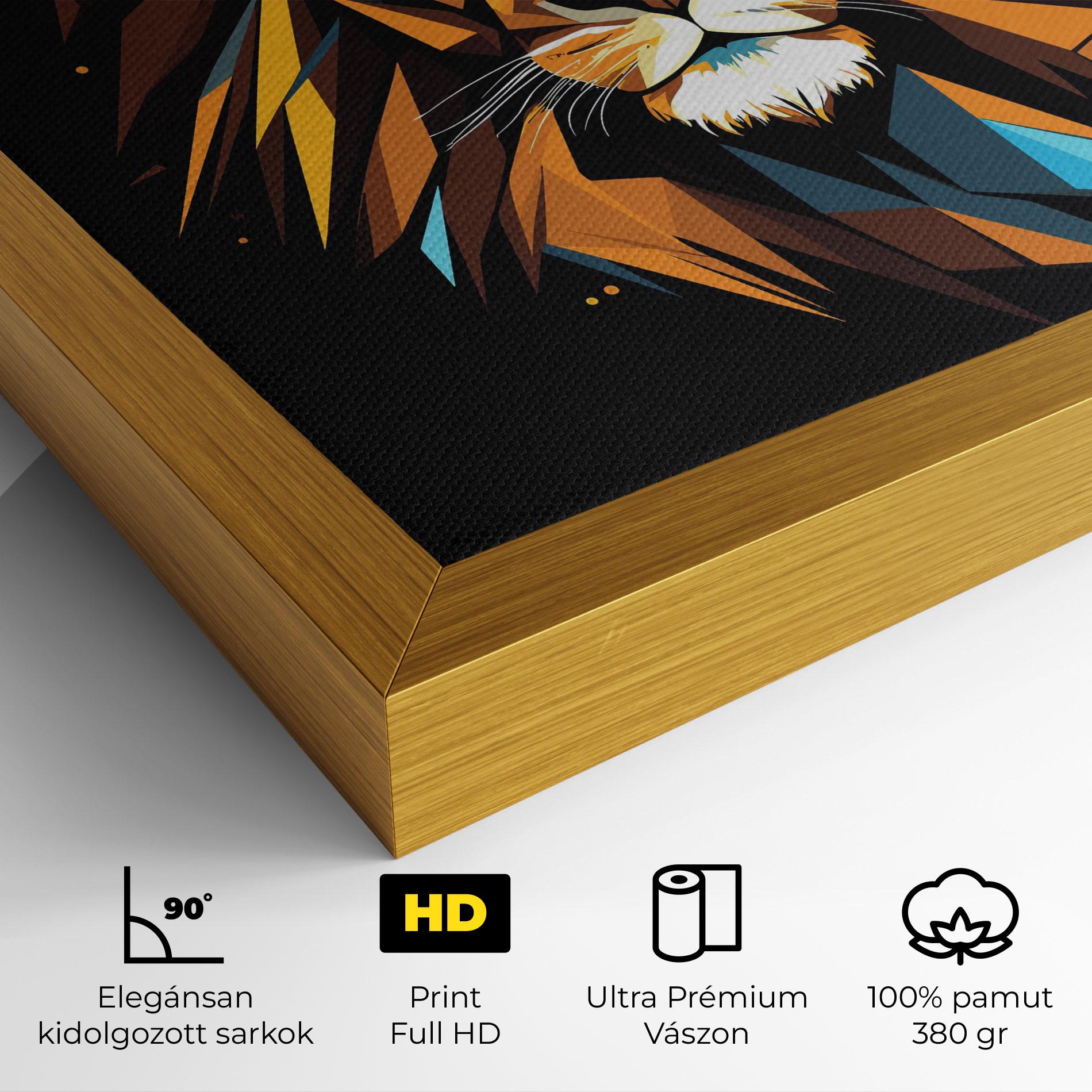 Vászonkép Pop Art Lion mockup 4