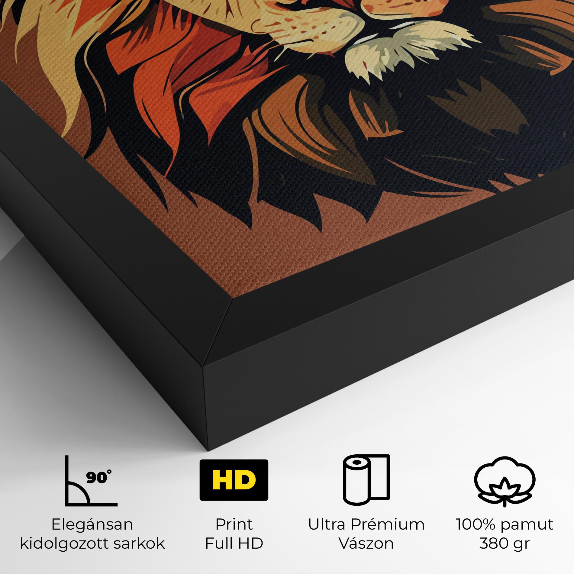 Vászonkép African Lion mockup 4