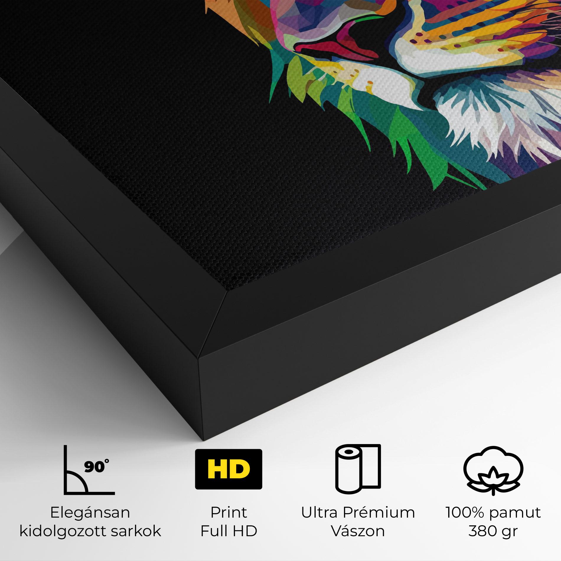 Vászonkép Colorful Lion mockup 4
