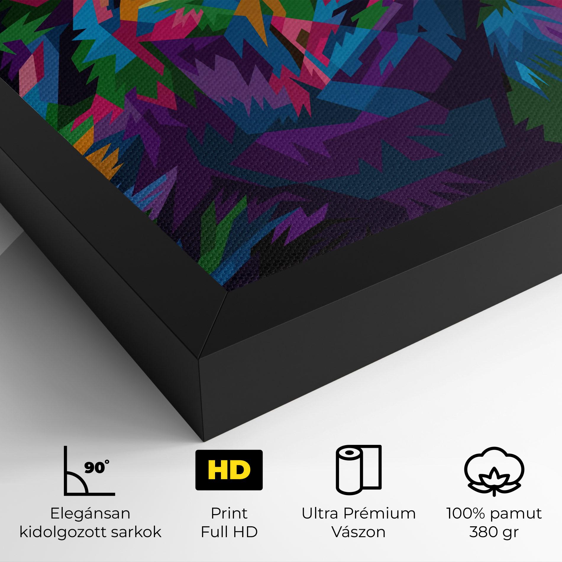 Vászonkép Cute Color Lion mockup 4