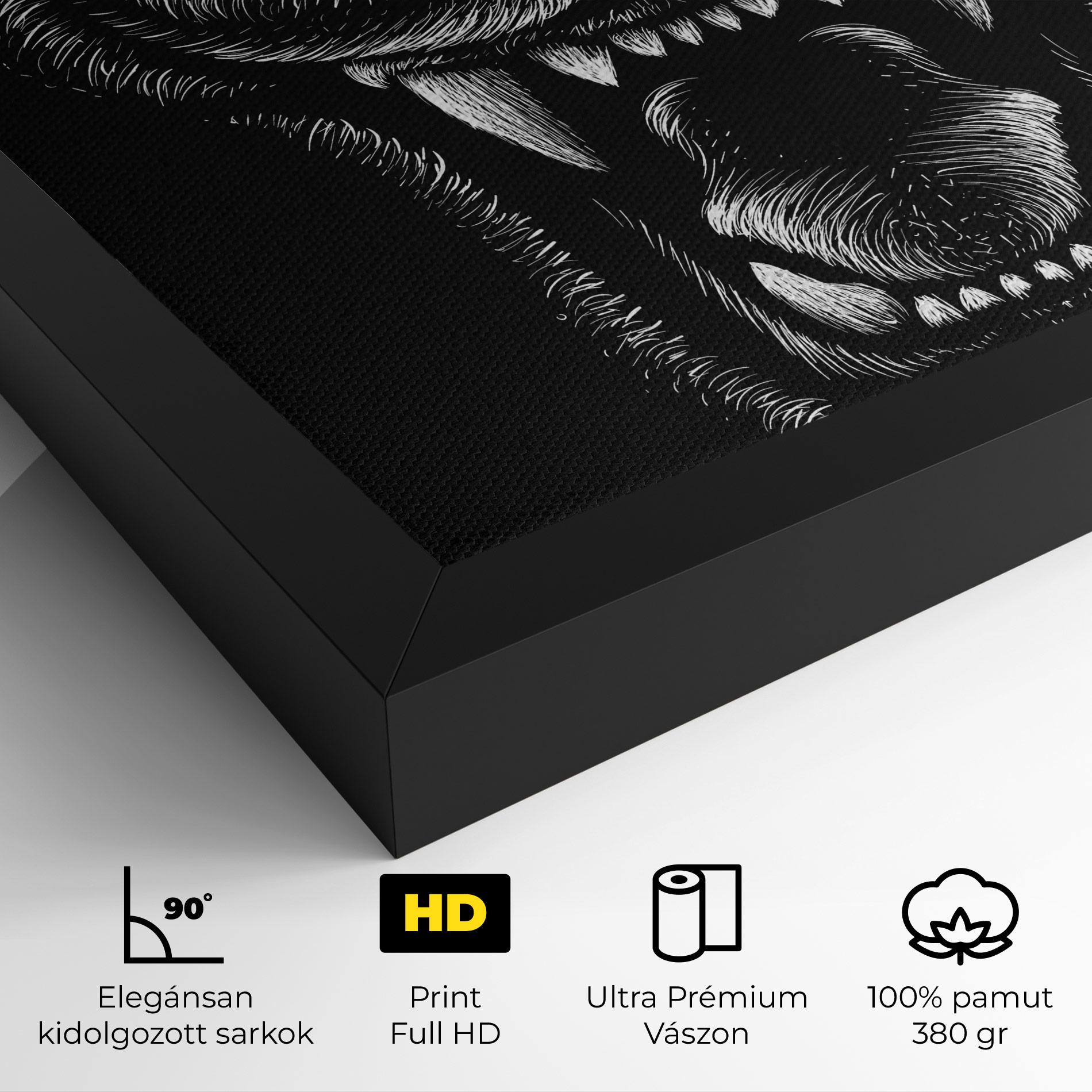 Vászonkép Lion Bite mockup 4