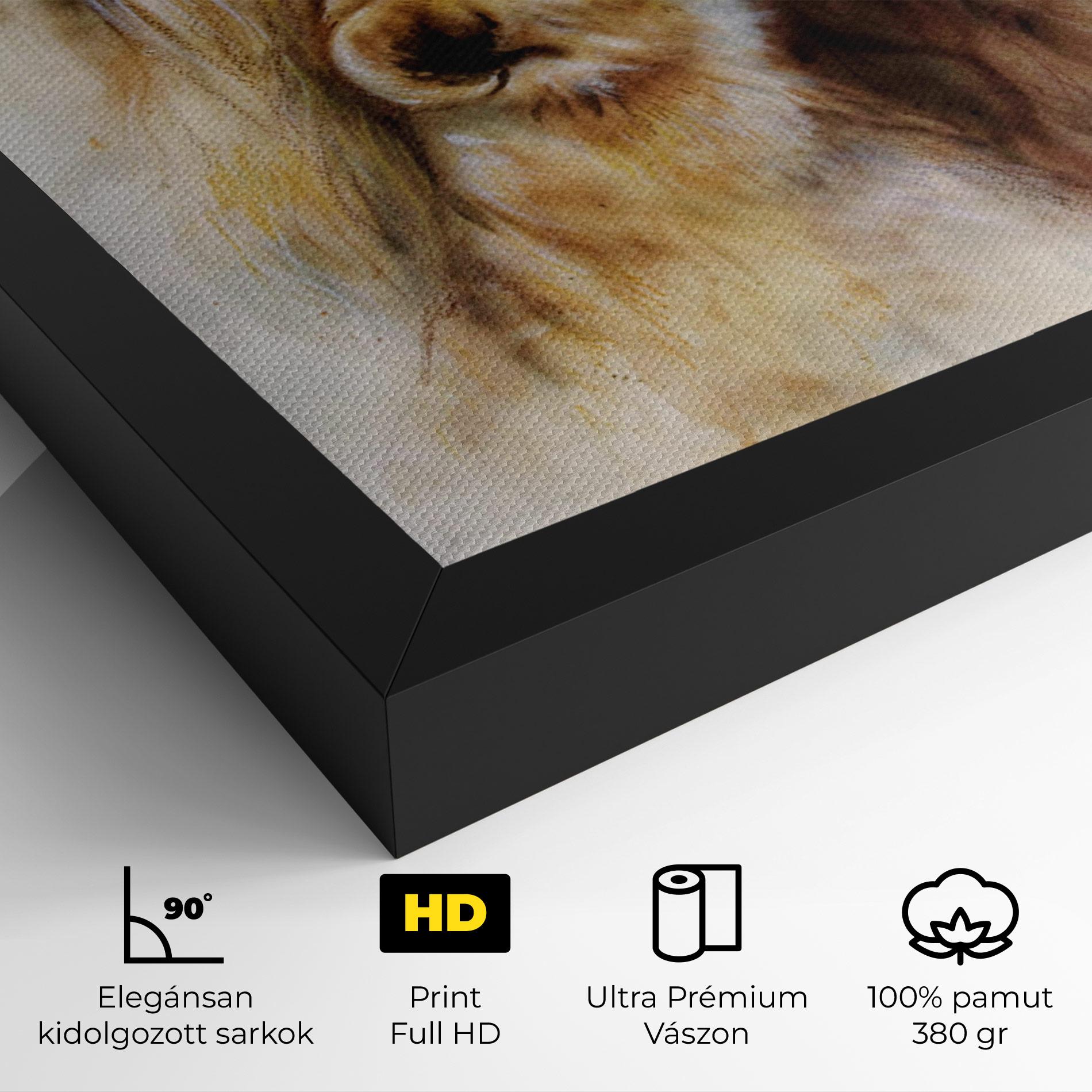 Vászonkép Lion Love mockup 4