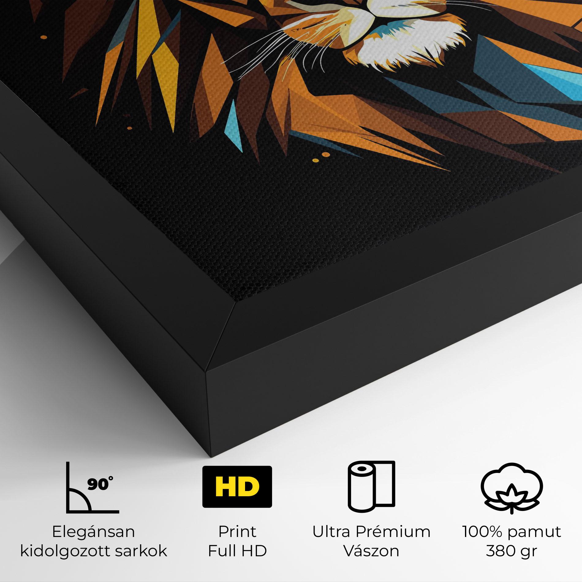 Vászonkép Pop Art Lion mockup 4