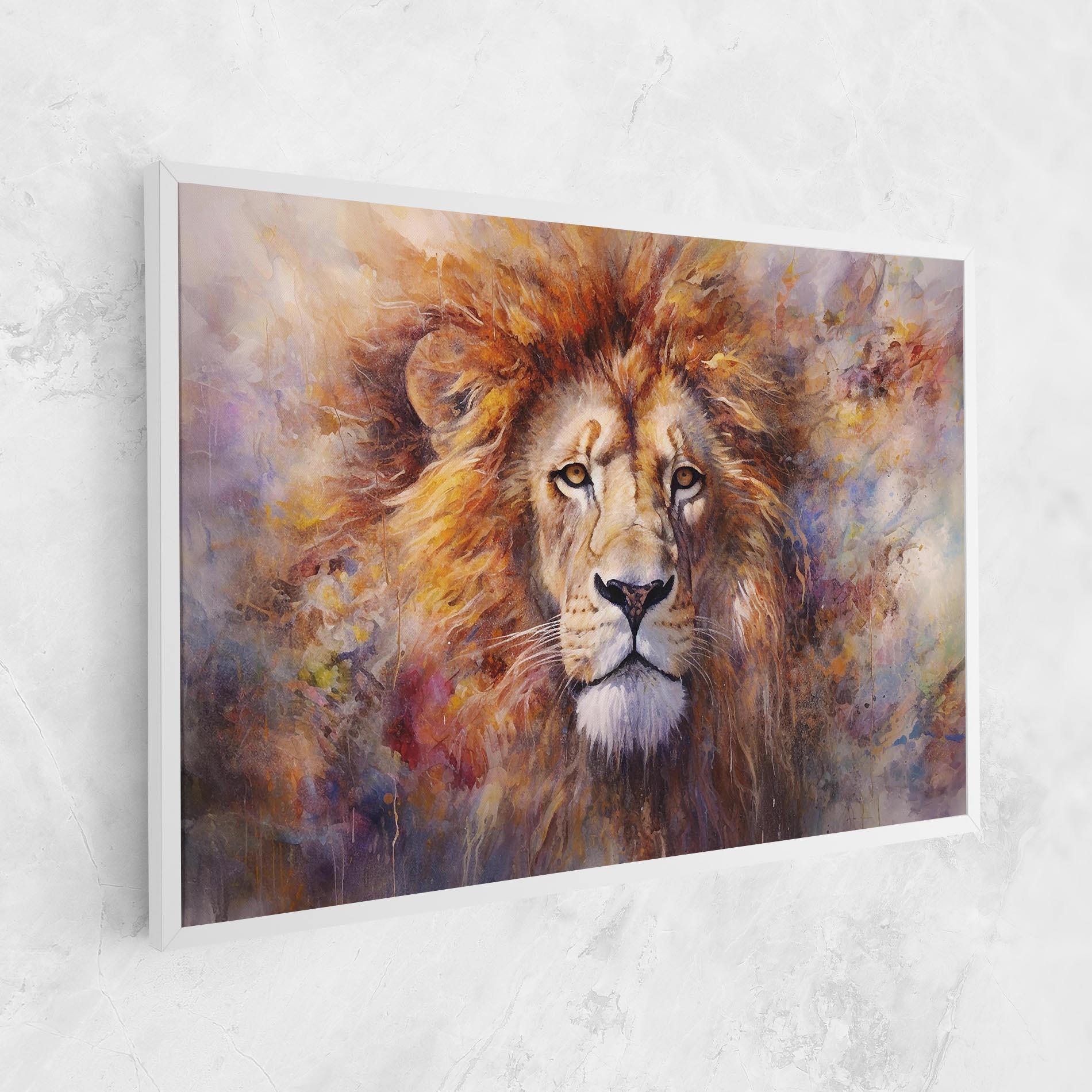 Vászonkép Abstract Lion Head mockup 1