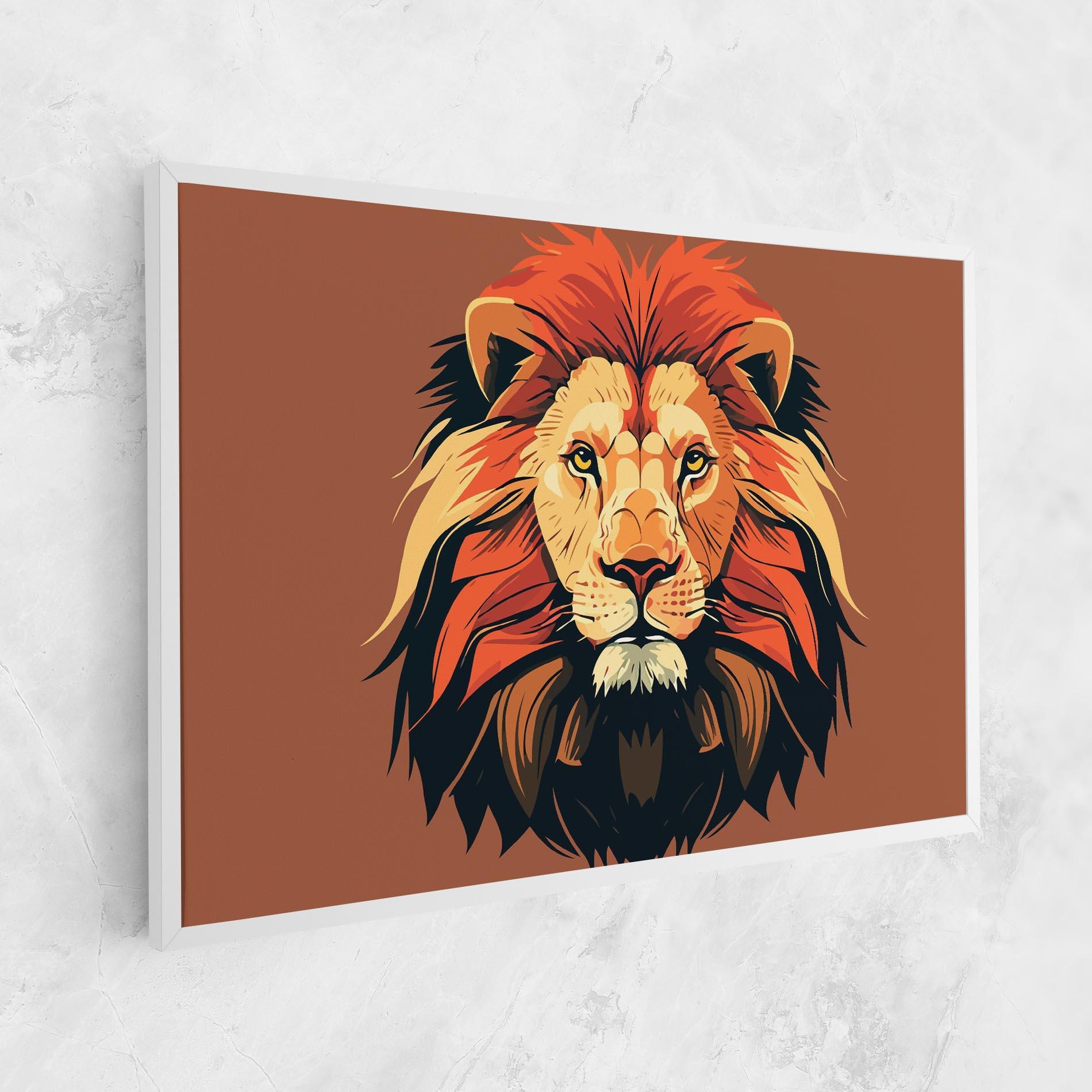 Vászonkép African Lion mockup 1