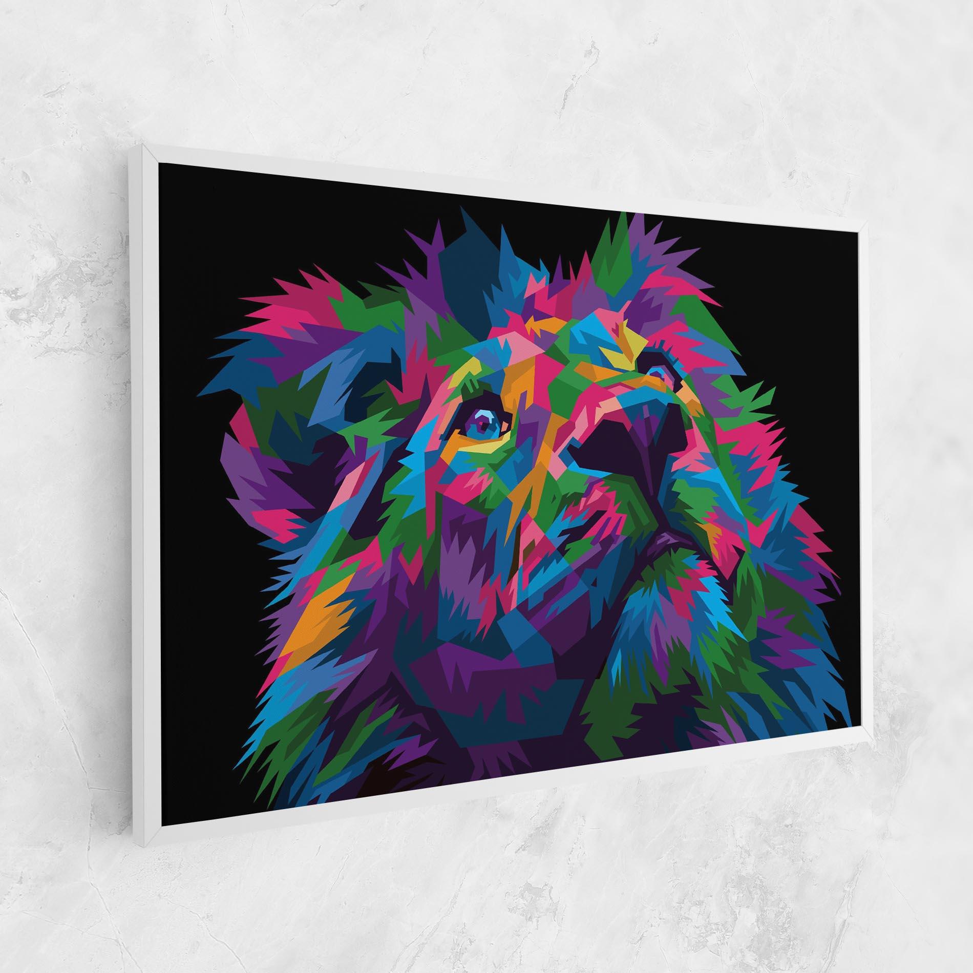 Vászonkép Cute Color Lion mockup 1