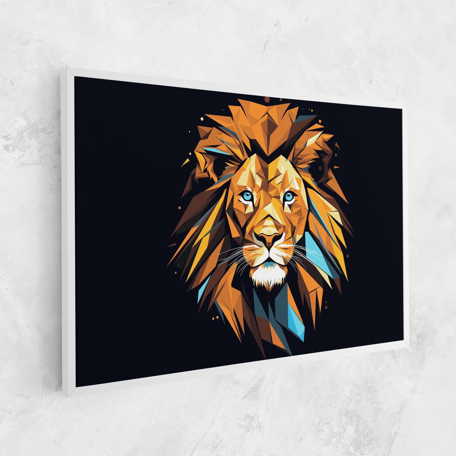 Vászonkép Pop Art Lion mockup 1