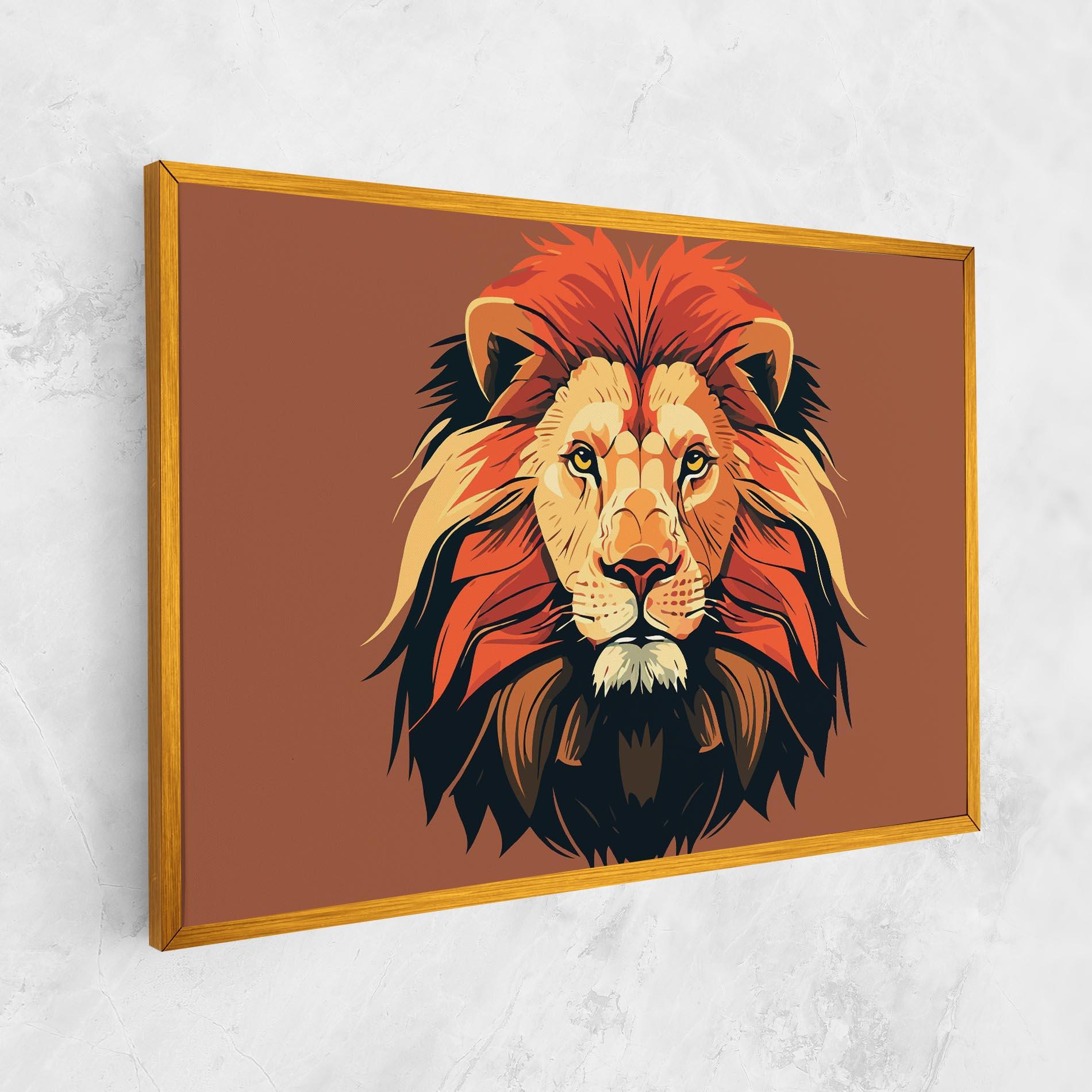 Vászonkép African Lion mockup 1