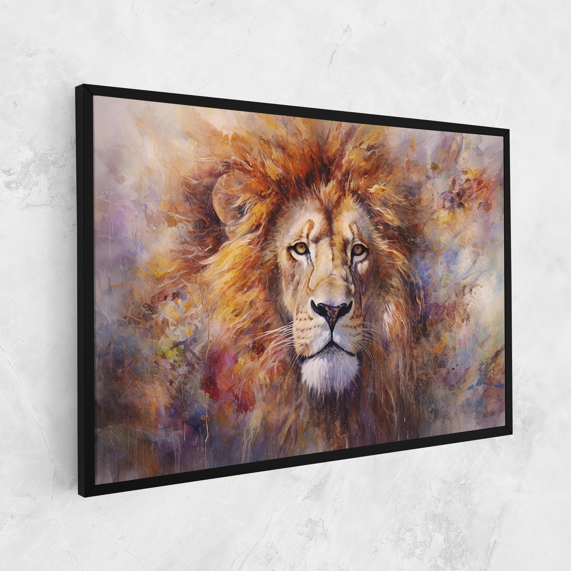 Vászonkép Abstract Lion Head mockup 1
