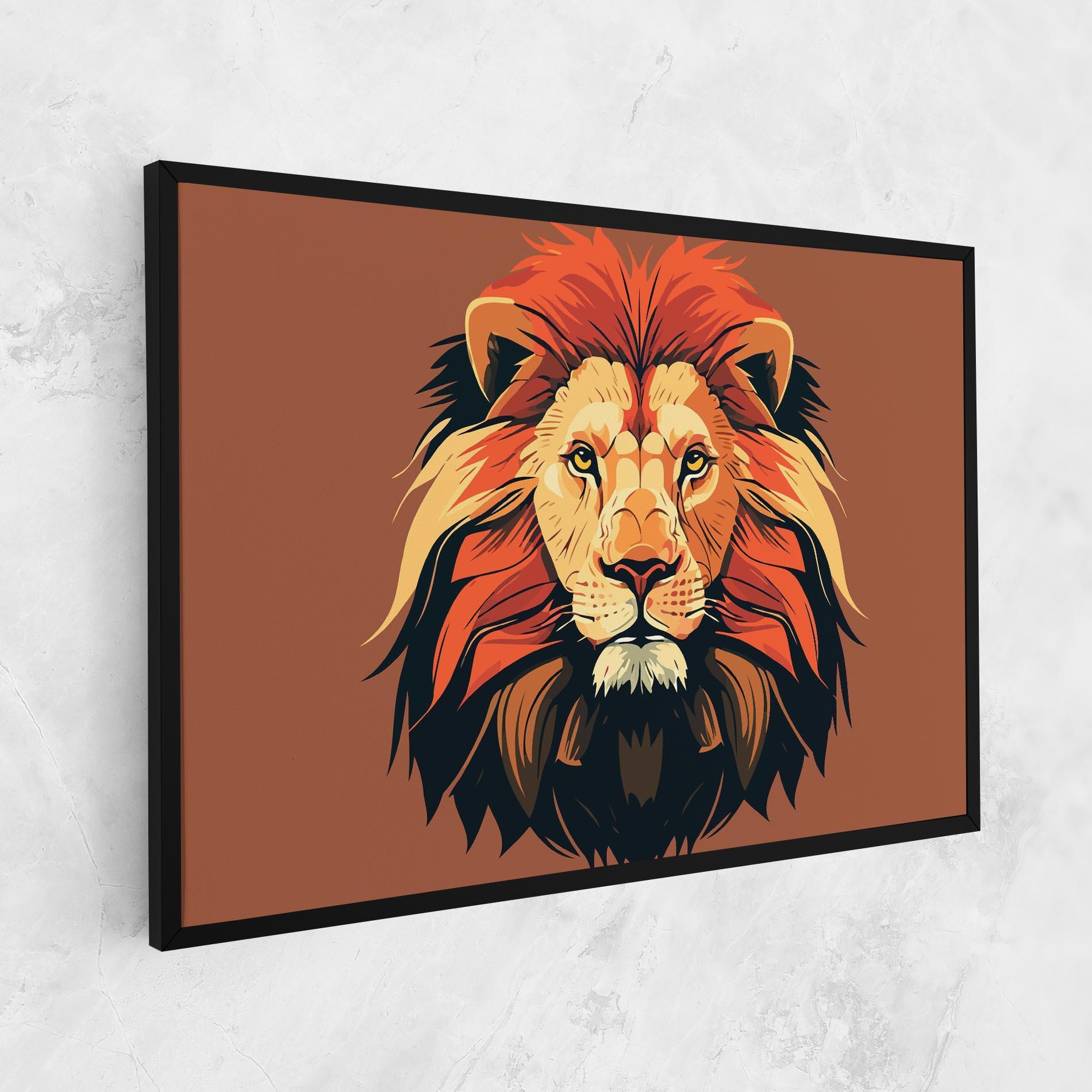 Vászonkép African Lion mockup 1