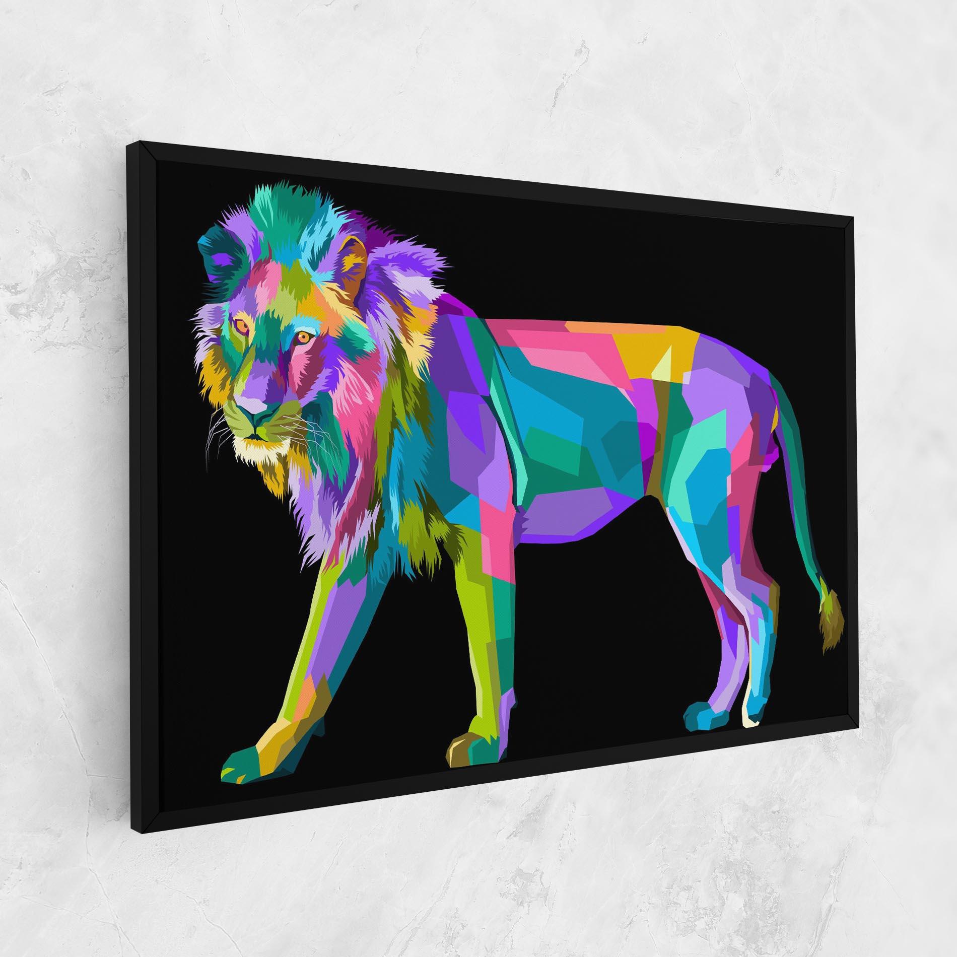 Vászonkép Lion Walking mockup 1