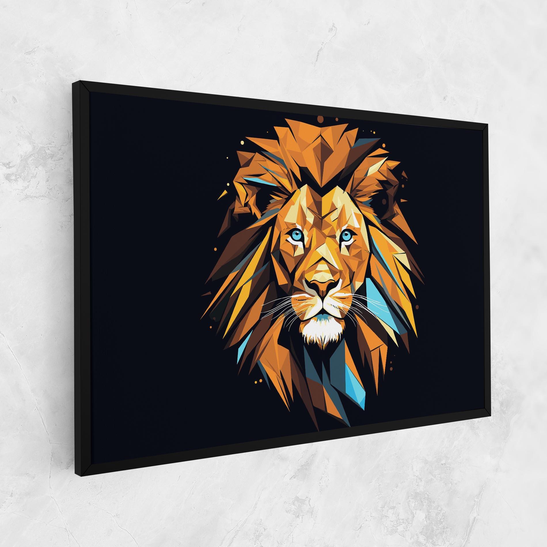 Vászonkép Pop Art Lion mockup 1