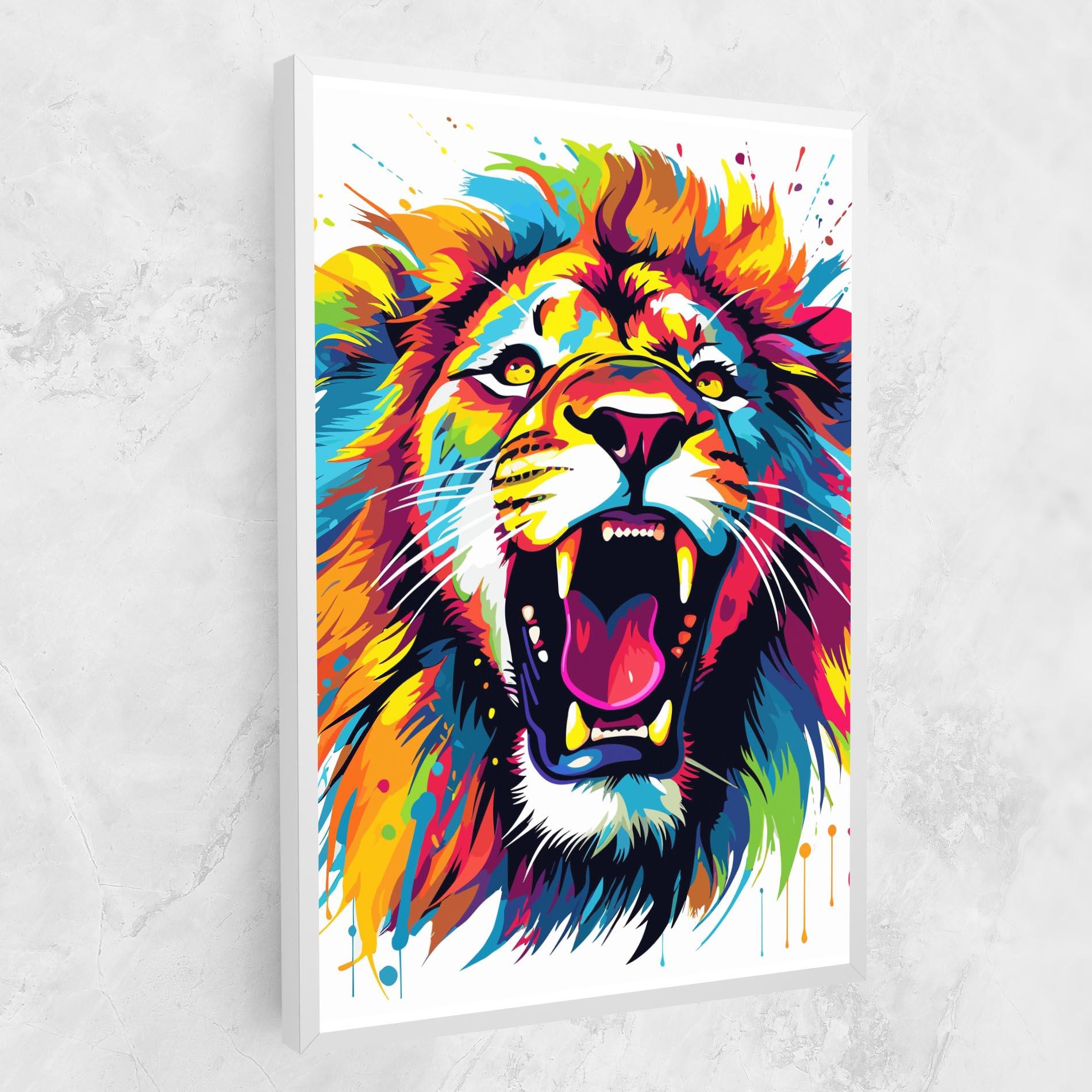 Vászonkép Angry Lion Mix mockup 1