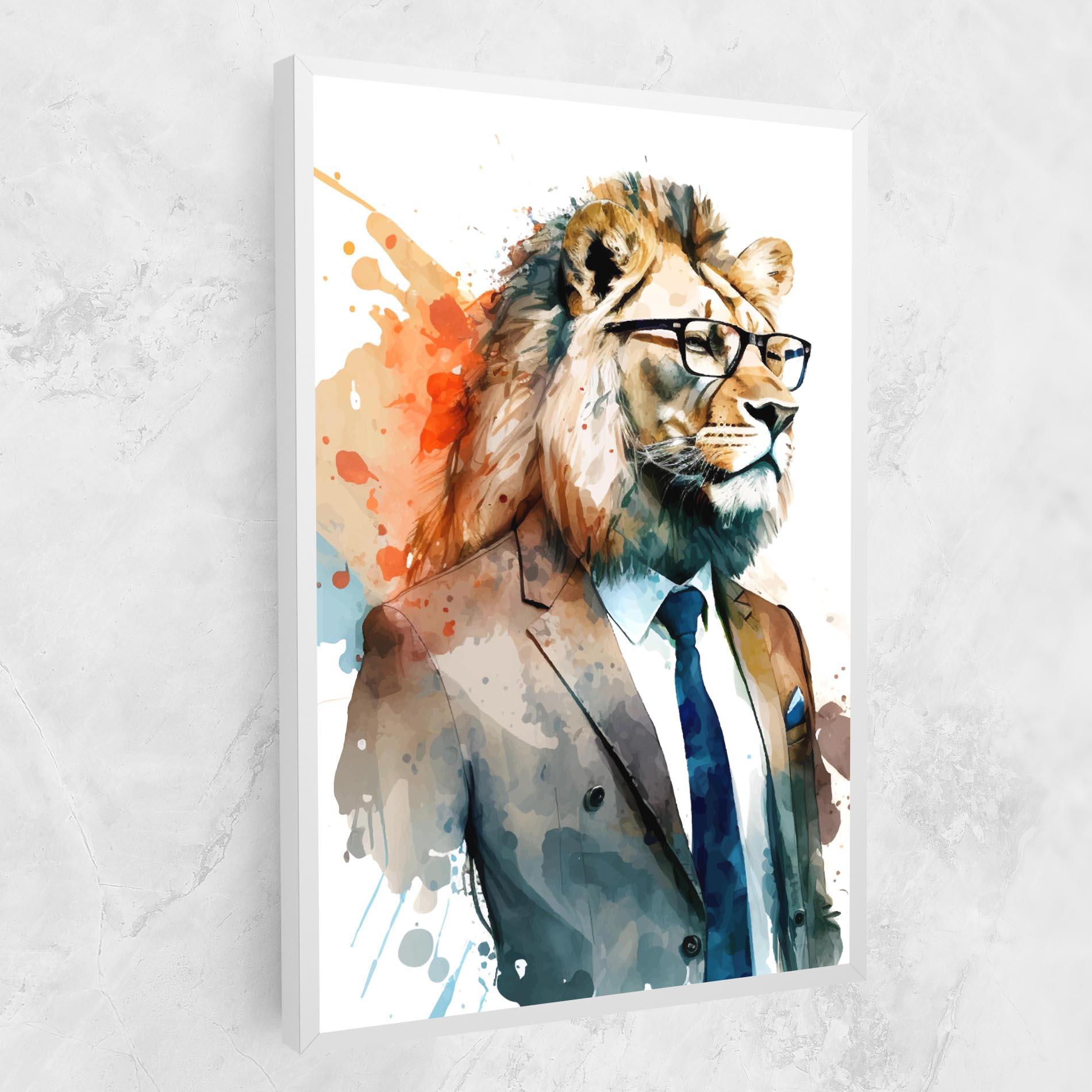 Vászonkép Brown Suit Lion mockup 1