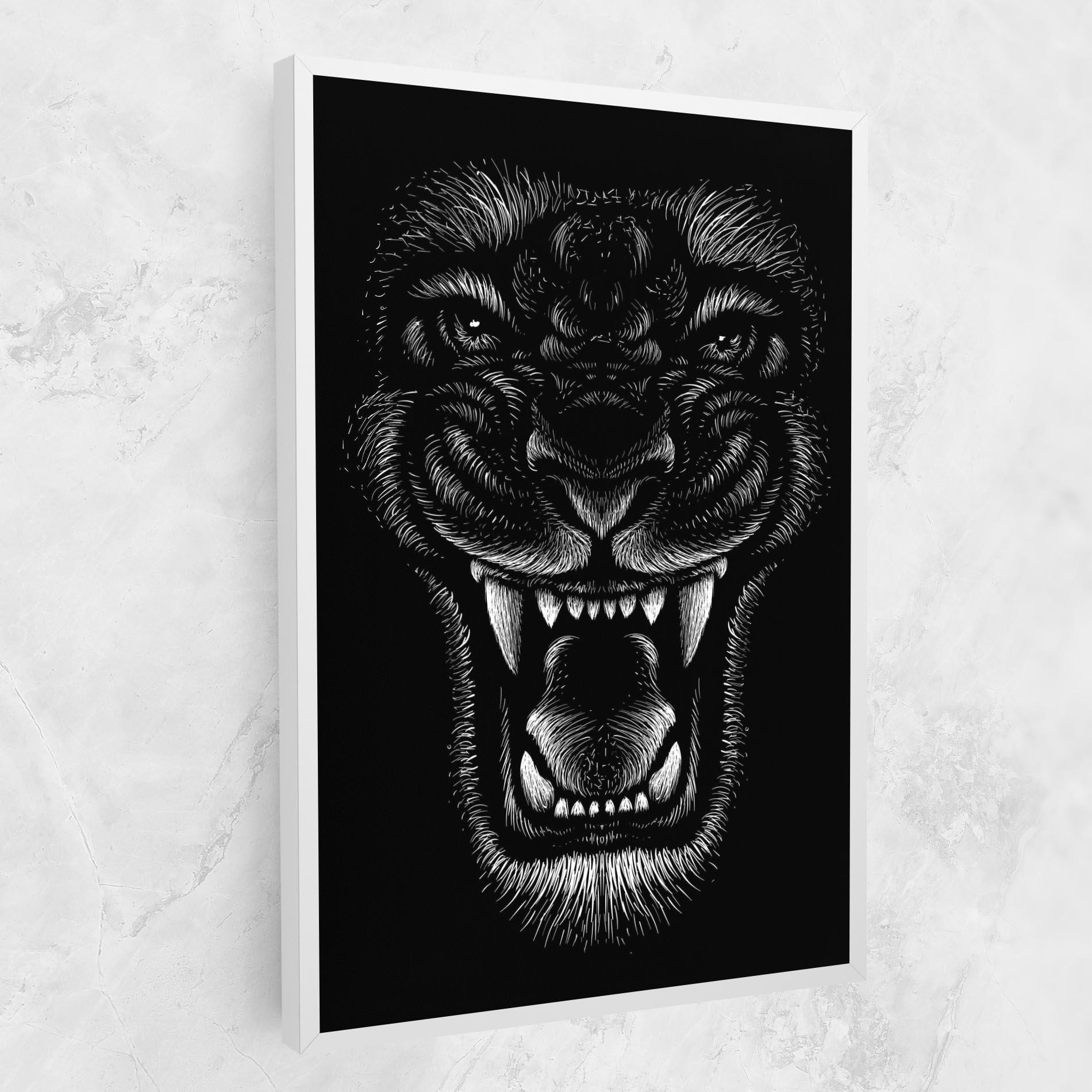 Vászonkép Lion Bite mockup 1