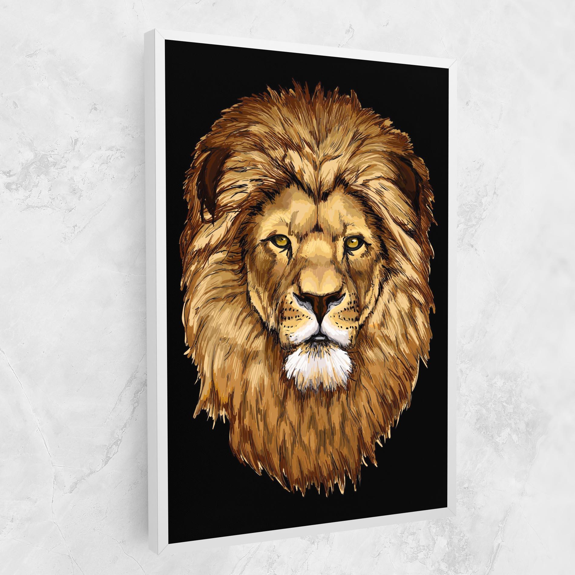 Vászonkép Lion Head mockup 1