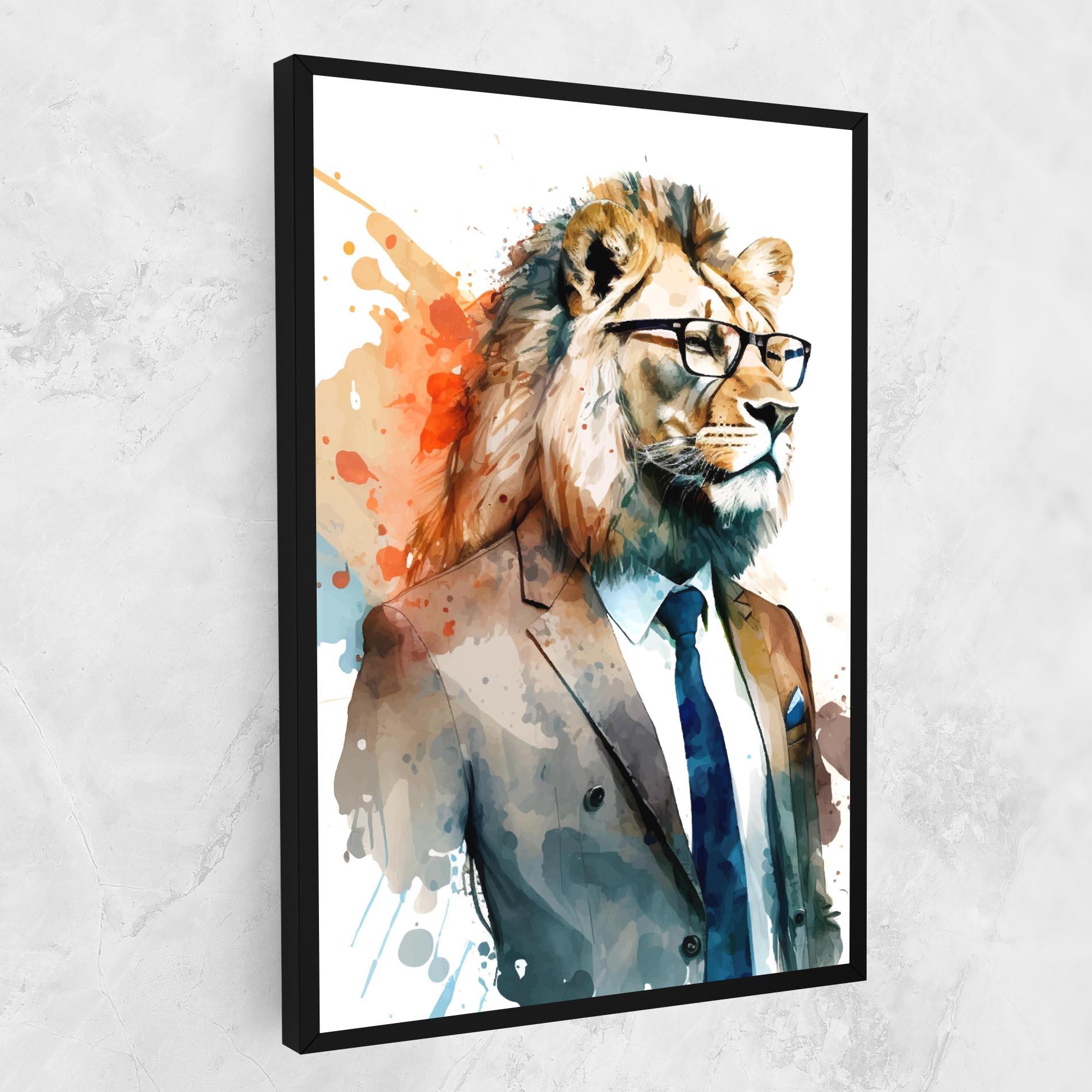 Vászonkép Brown Suit Lion mockup 1