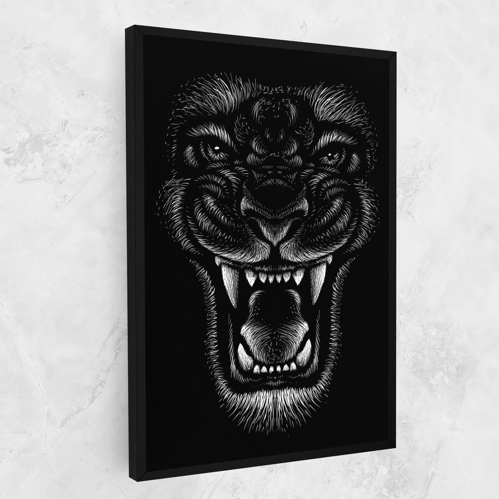 Vászonkép Lion Bite mockup 1
