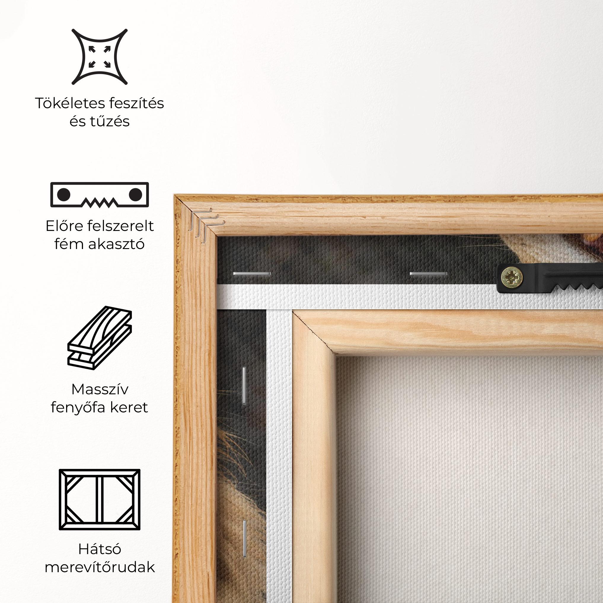 Vászonkép Angry Lion mockup 5