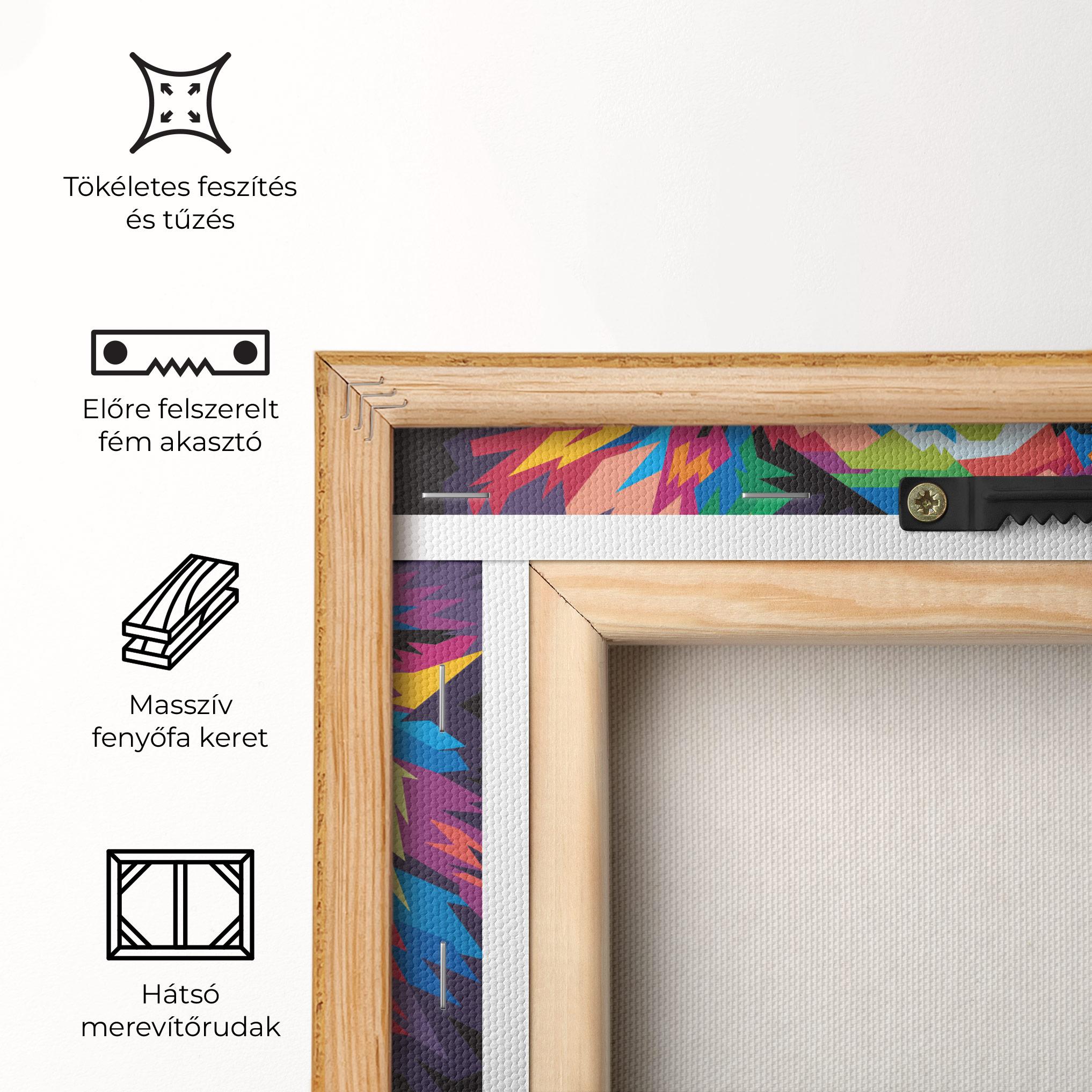 Vászonkép Colorful Lion Head mockup 5