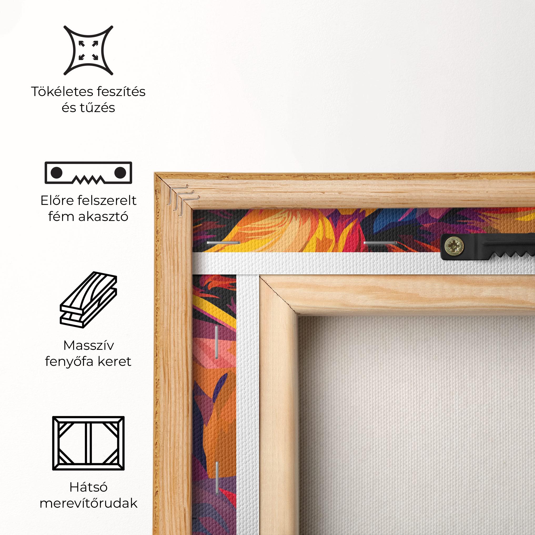 Vászonkép Colorful Lion mockup 5