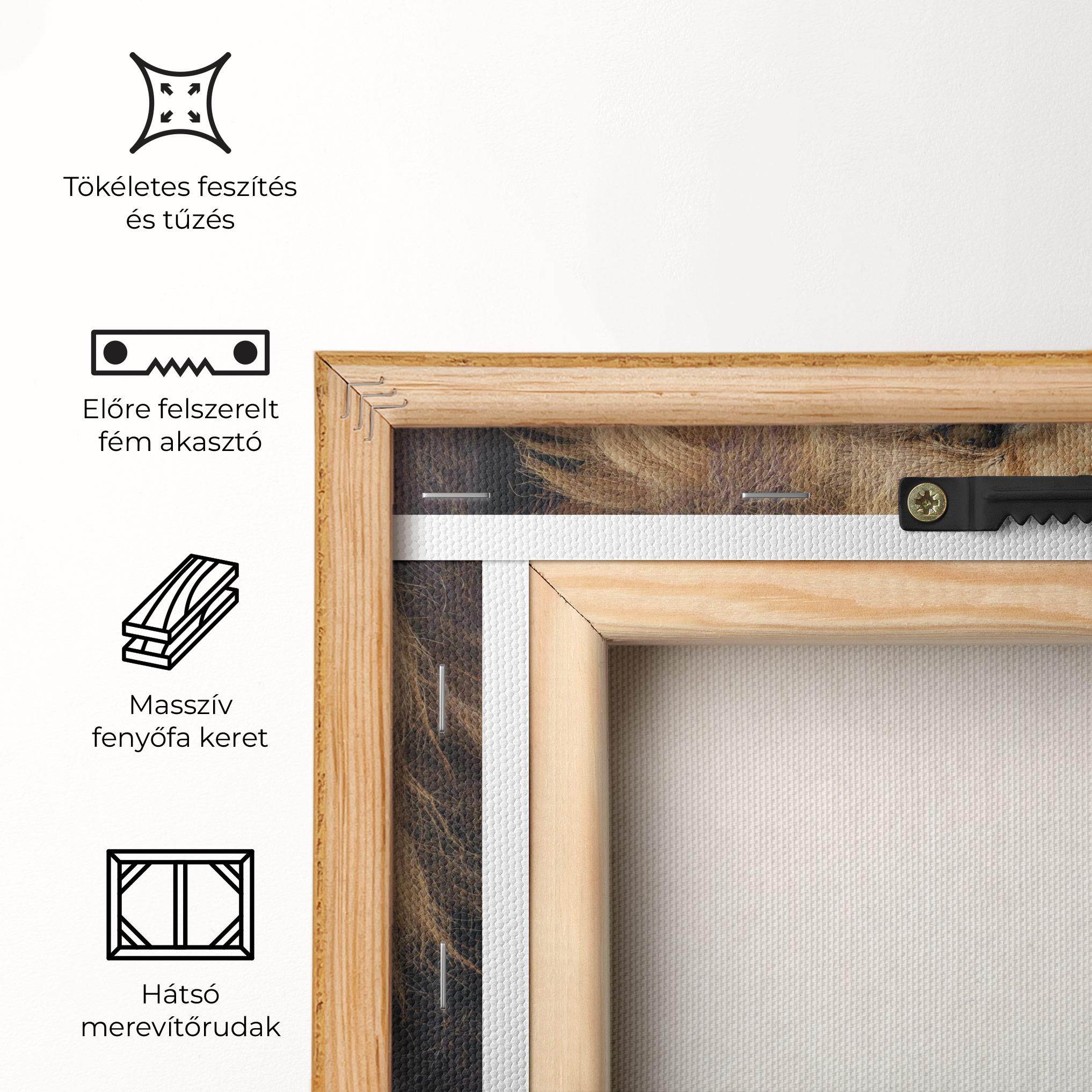 Vászonkép Lion Chilling mockup 5