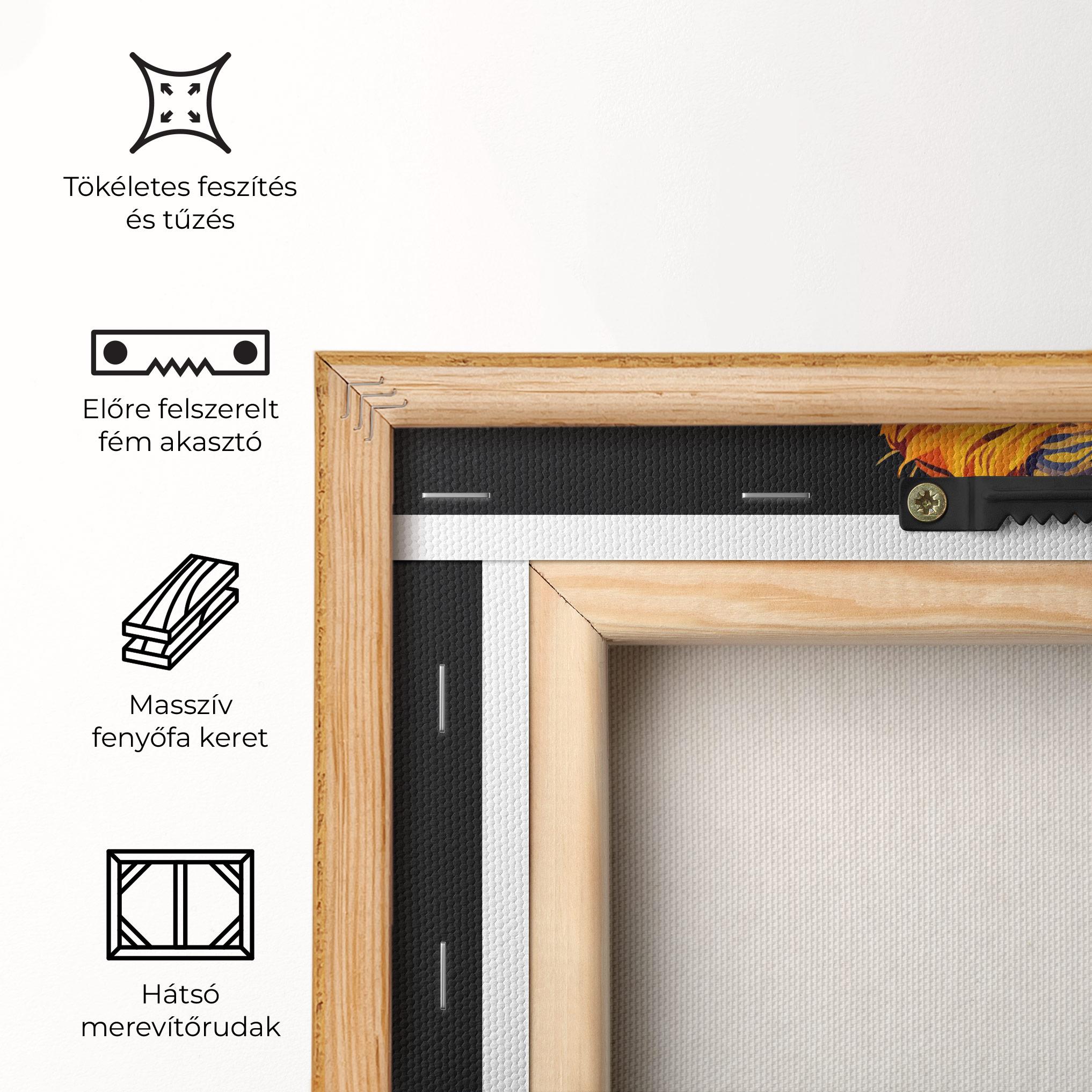 Vászonkép Orange Blue Lion mockup 5